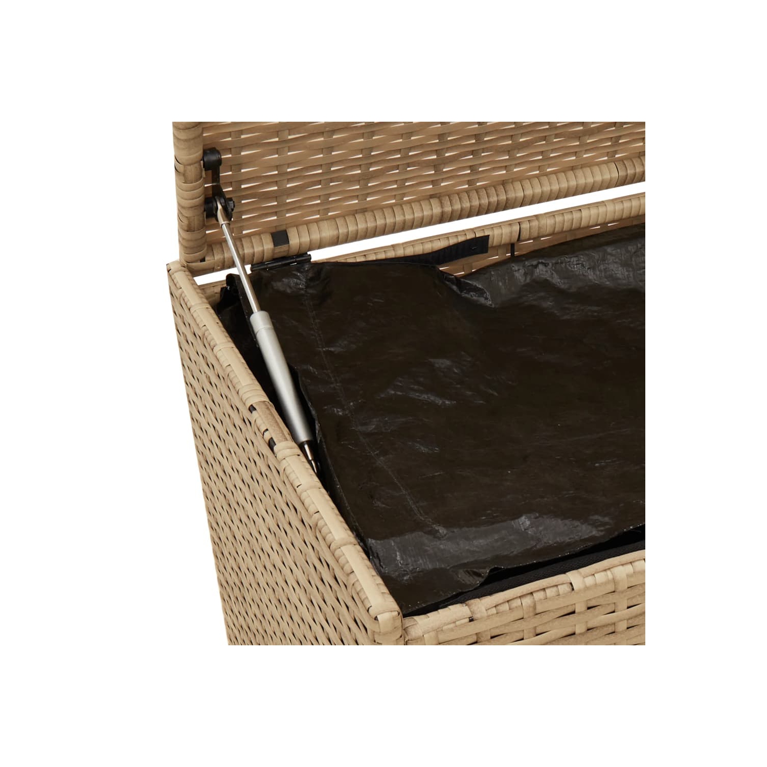 vidaXL Garden Storage Box Mix Beige 984L Poly Rattan