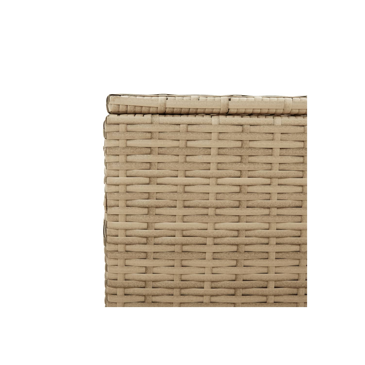 vidaXL Garden Storage Box Mix Beige 984L Poly Rattan