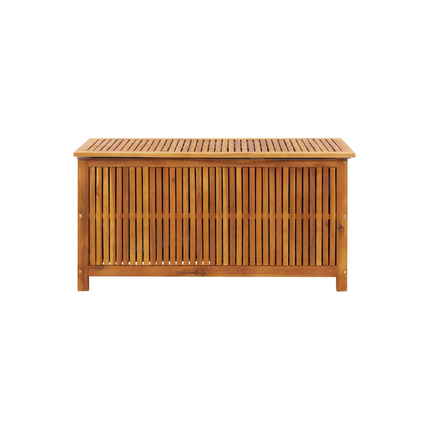 vidaXL Outdoor Storage Box, Deck Box with Lid, 44.5x19.7x22.8 Inches, Solid Acacia Wood