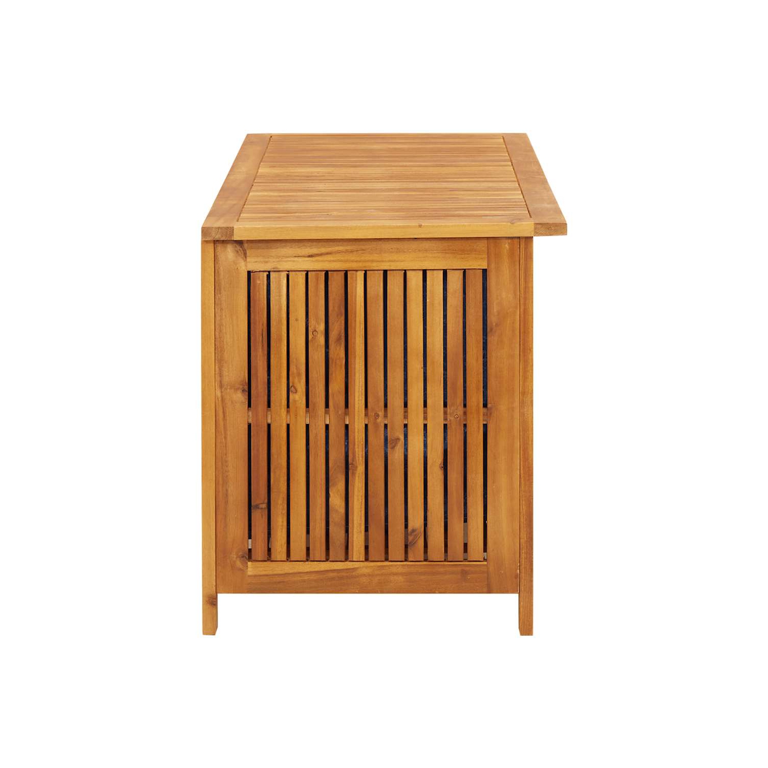 vidaXL Outdoor Storage Box, Deck Box with Lid, 44.5x19.7x22.8 Inches, Solid Acacia Wood