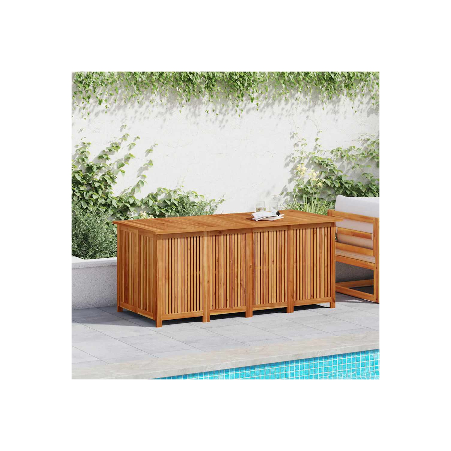 vidaXL Garden Storage Box 200x80x75 cm Solid Wood Acacia