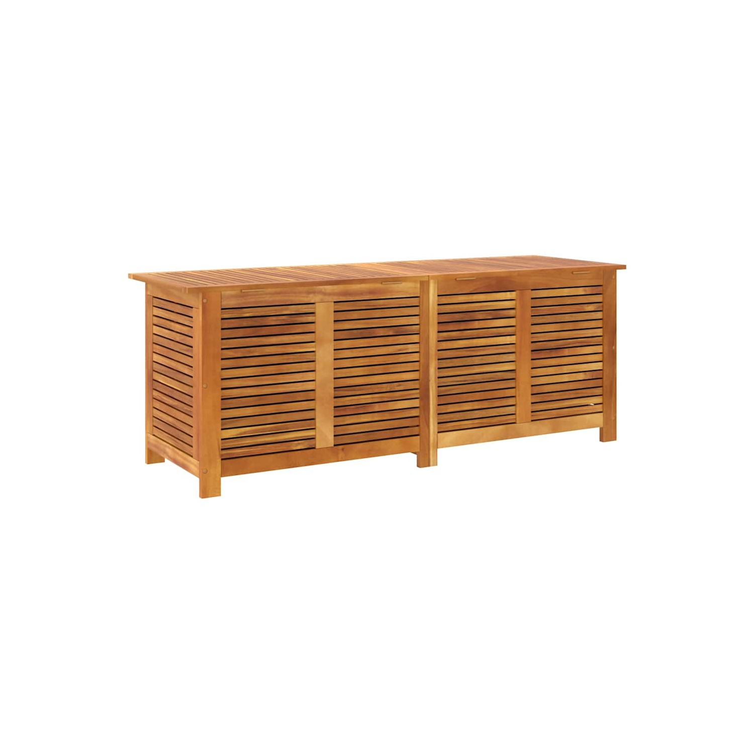 vidaXL Garden Storage Box with Louver 150x50x56 cm Solid Wood Acacia