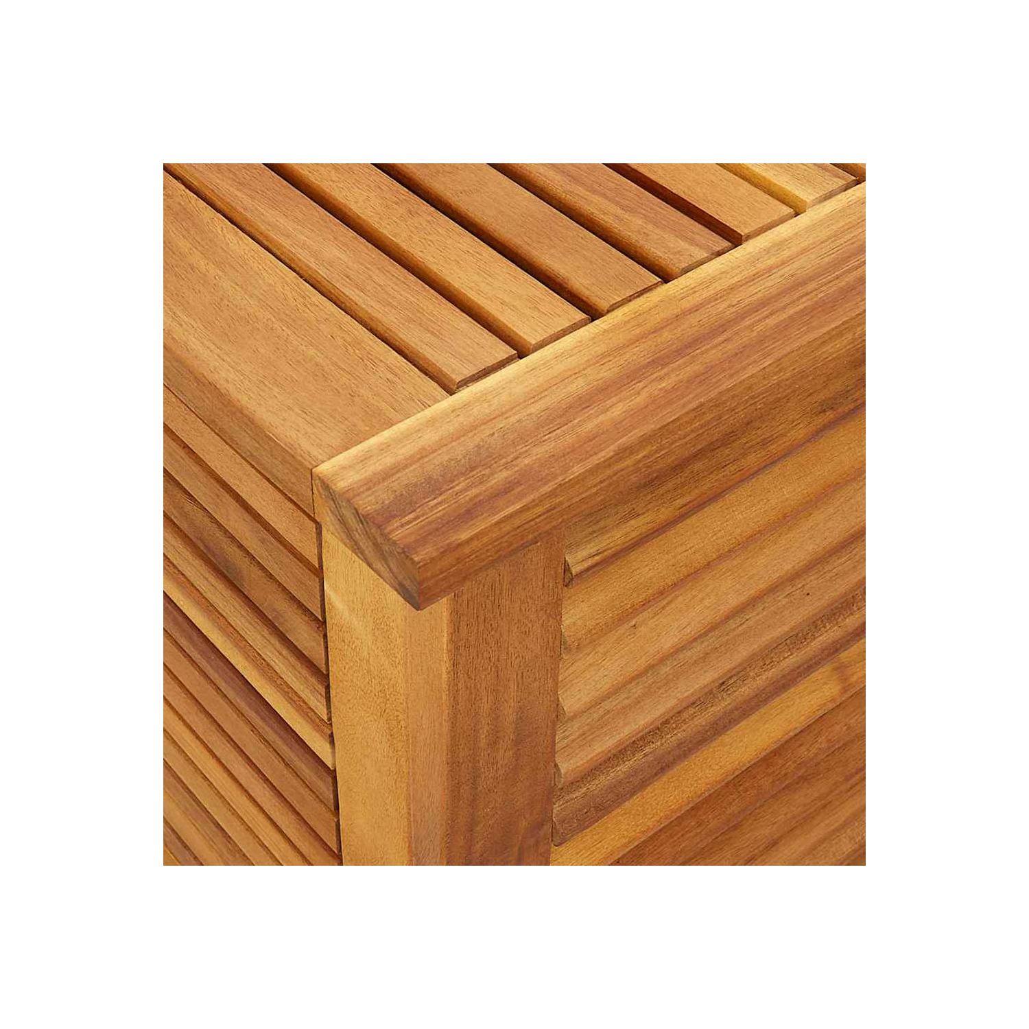 vidaXL Garden Storage Box with Louver 150x50x56 cm Solid Wood Acacia