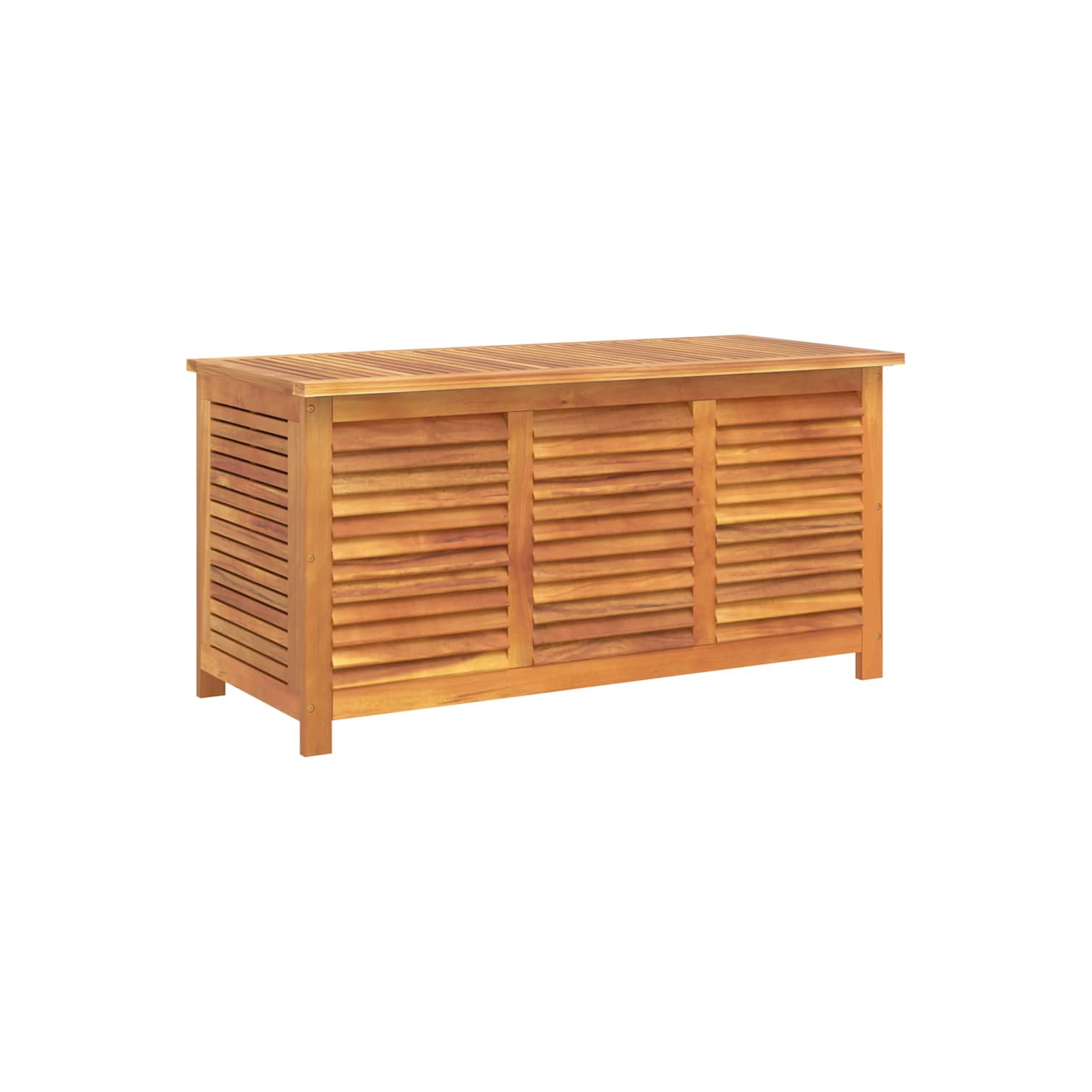 vidaXL Garden Storage Box with Louver 113x50x56 cm Solid Wood Acacia