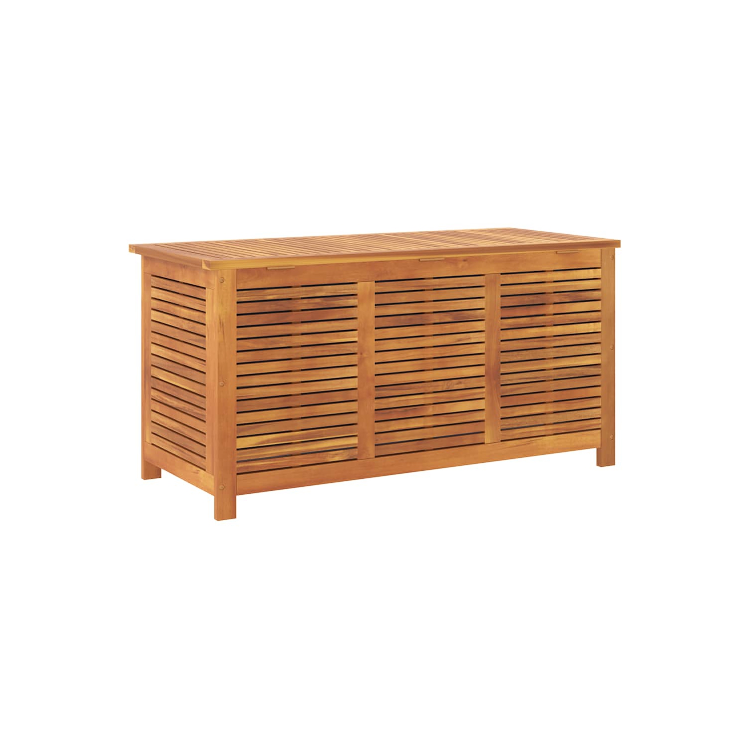 vidaXL Garden Storage Box with Louver 113x50x56 cm Solid Wood Acacia