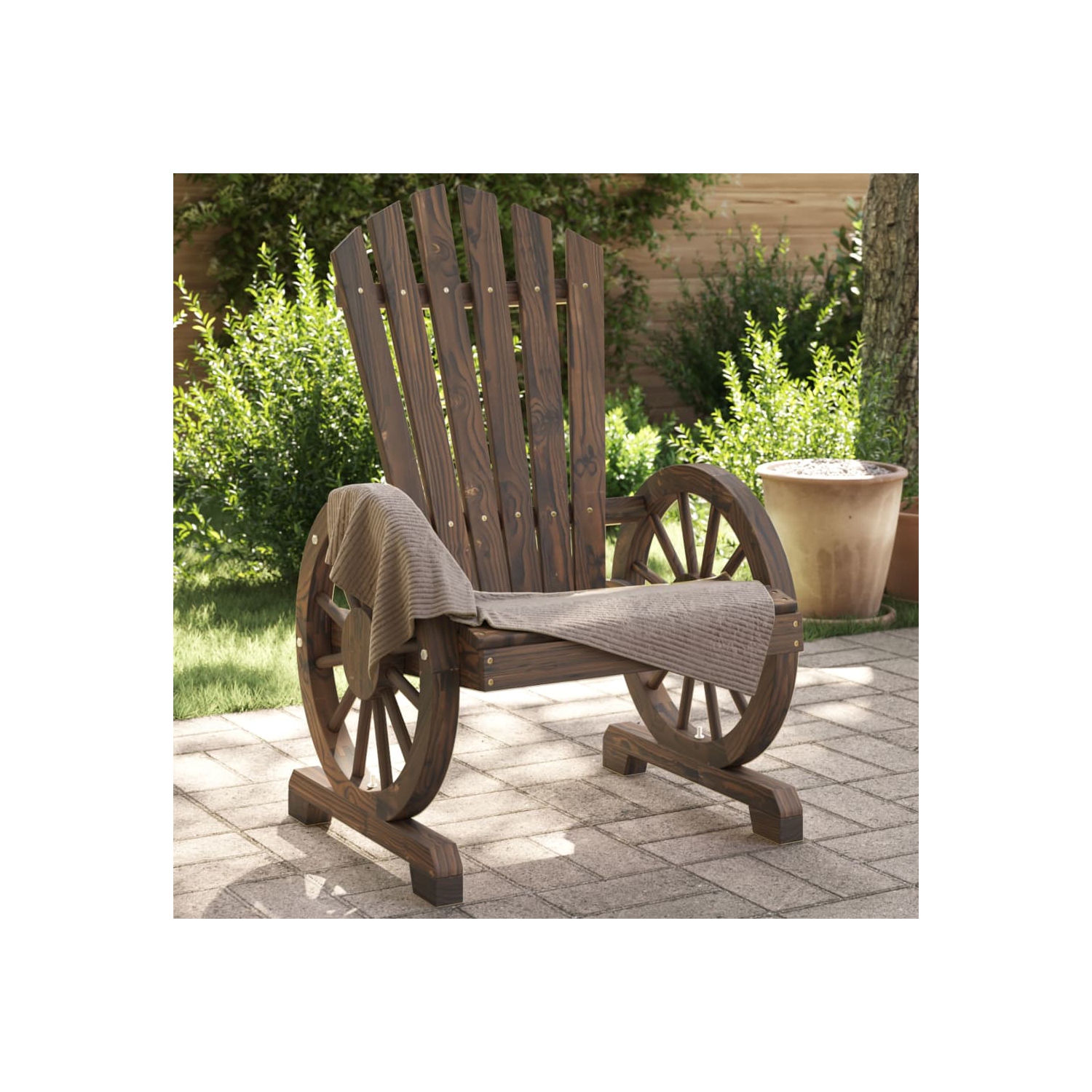 vidaXL Garden Adirondack Chairs 2 pcs Solid Wood Fir