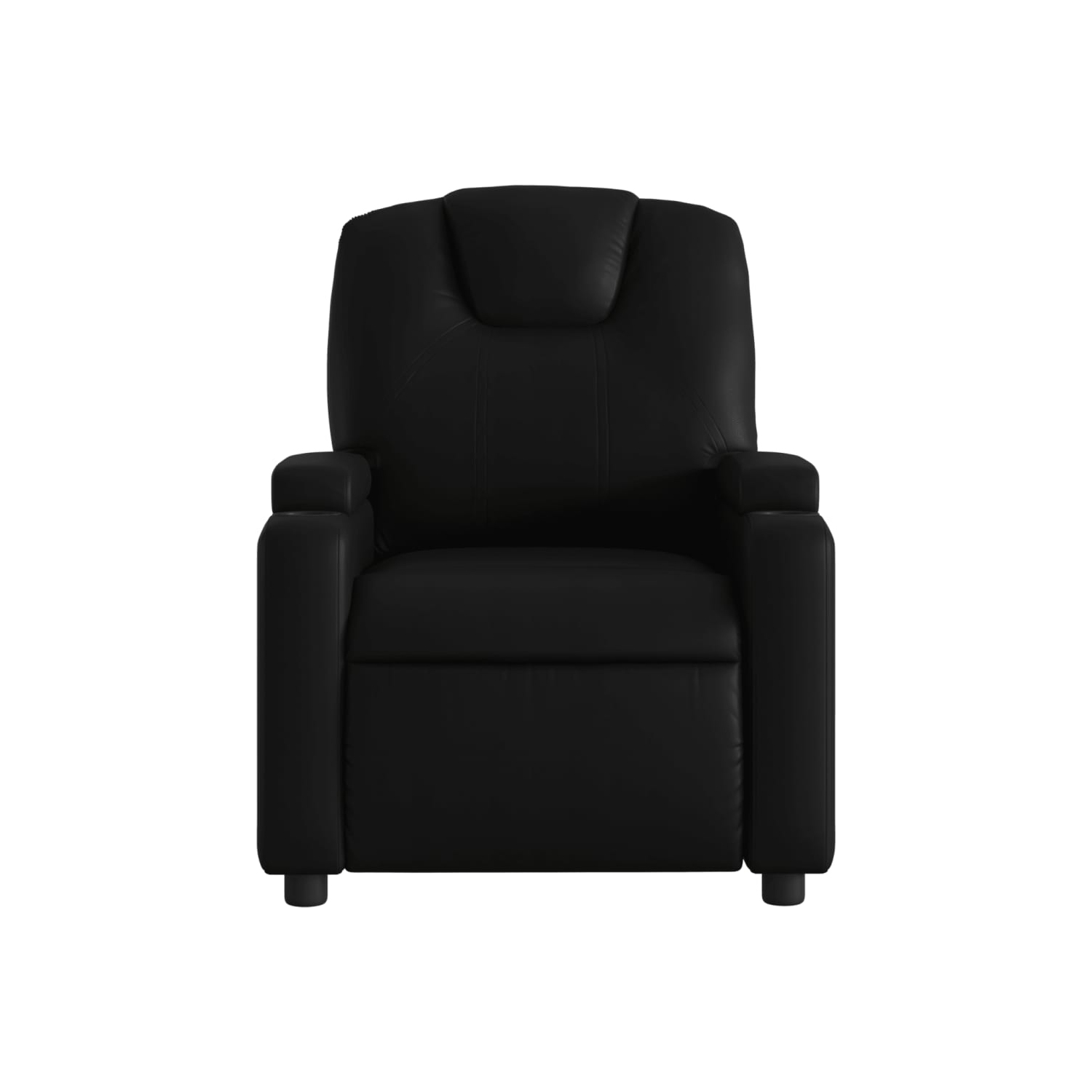 vidaXL Recliner Chair Black Faux Leather