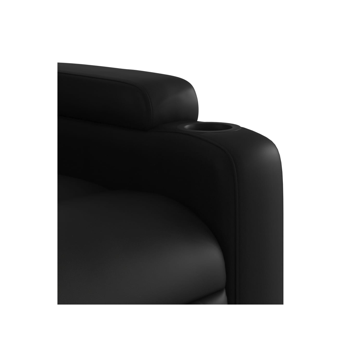 vidaXL Recliner Chair Black Faux Leather