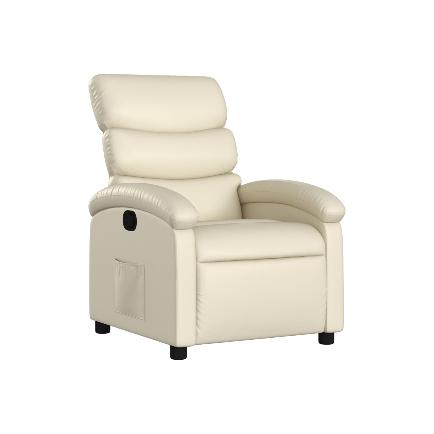 vidaXL Recliner Chair Cream Faux Leather