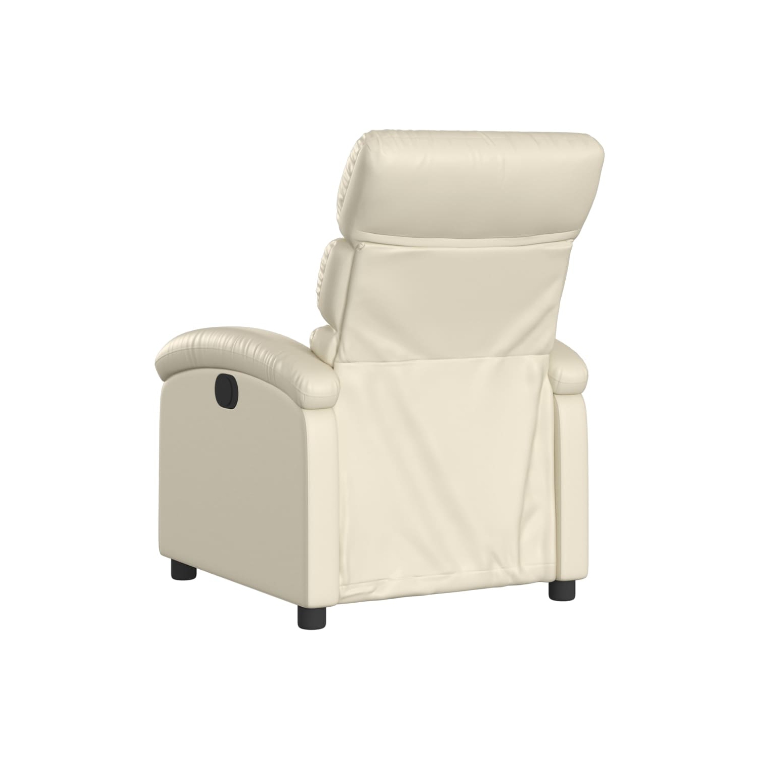 vidaXL Recliner Chair Cream Faux Leather