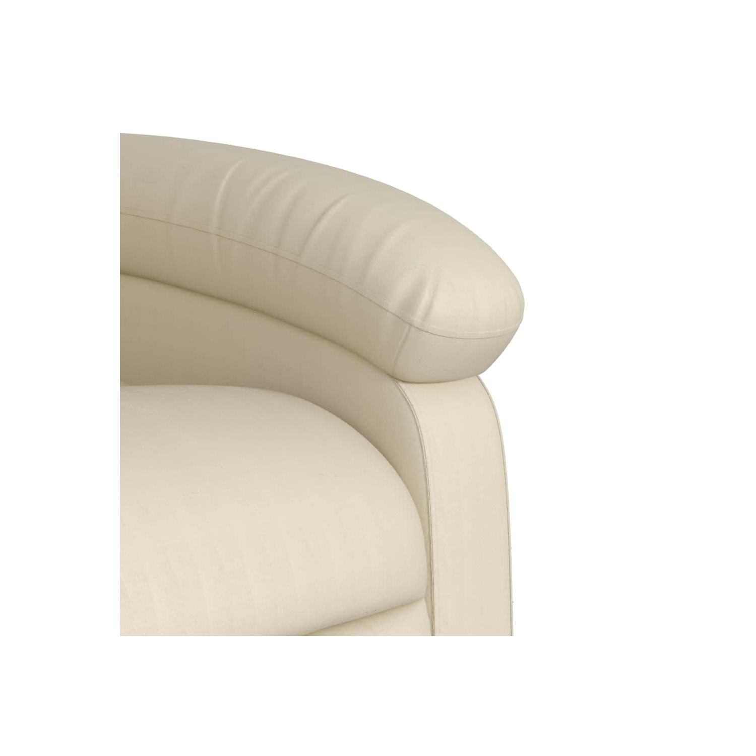 vidaXL Recliner Chair Cream Faux Leather