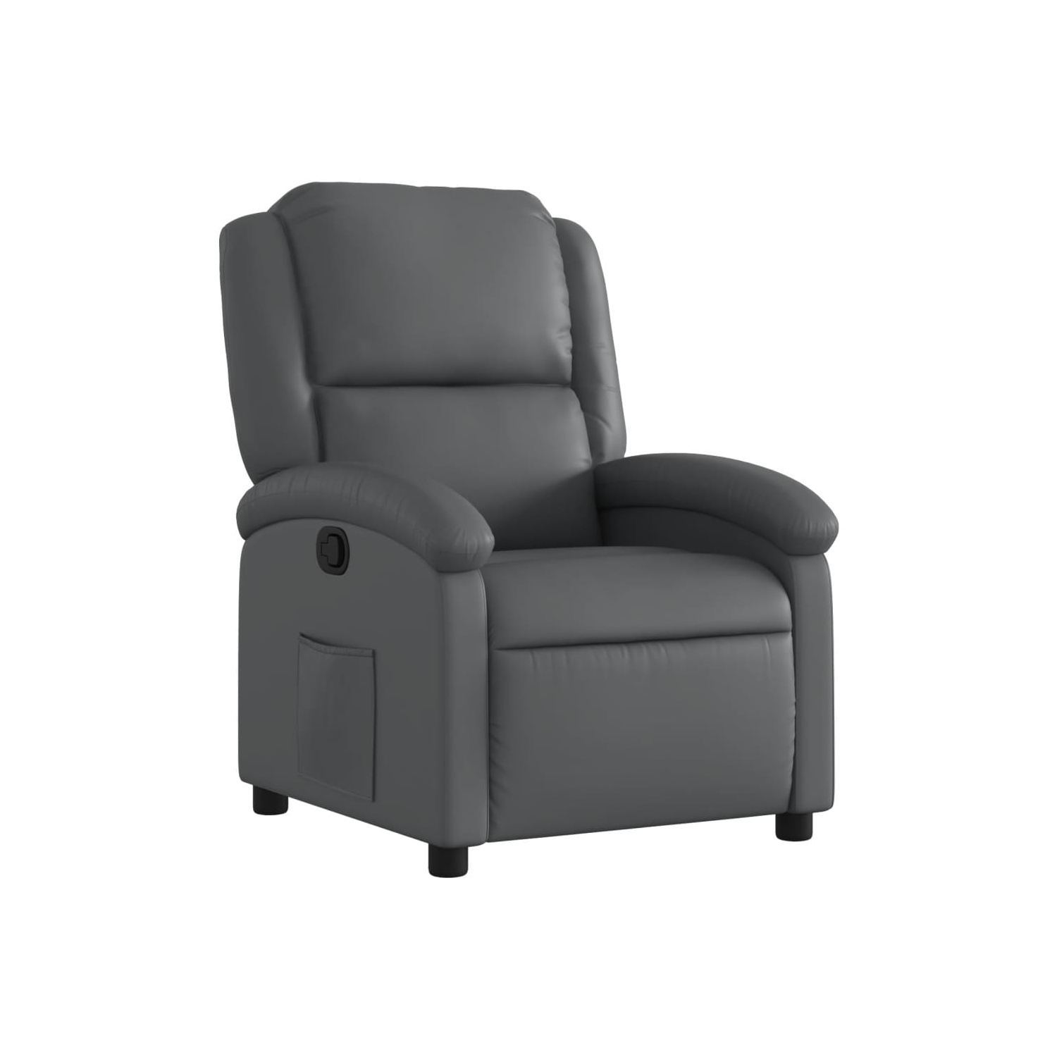vidaXL Recliner Chair Grey Faux Leather