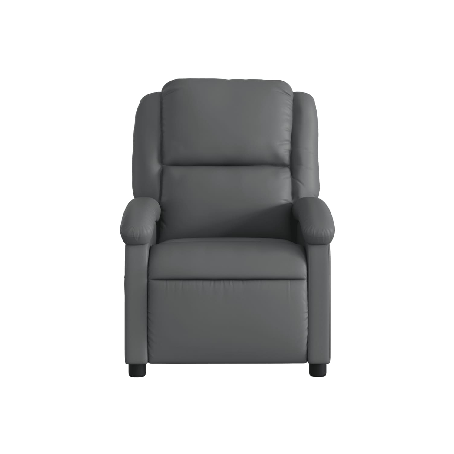 vidaXL Recliner Chair Grey Faux Leather
