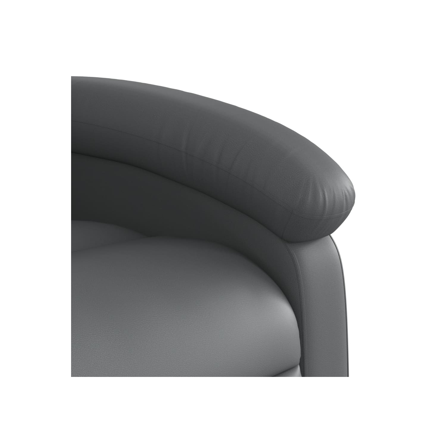 vidaXL Recliner Chair Grey Faux Leather