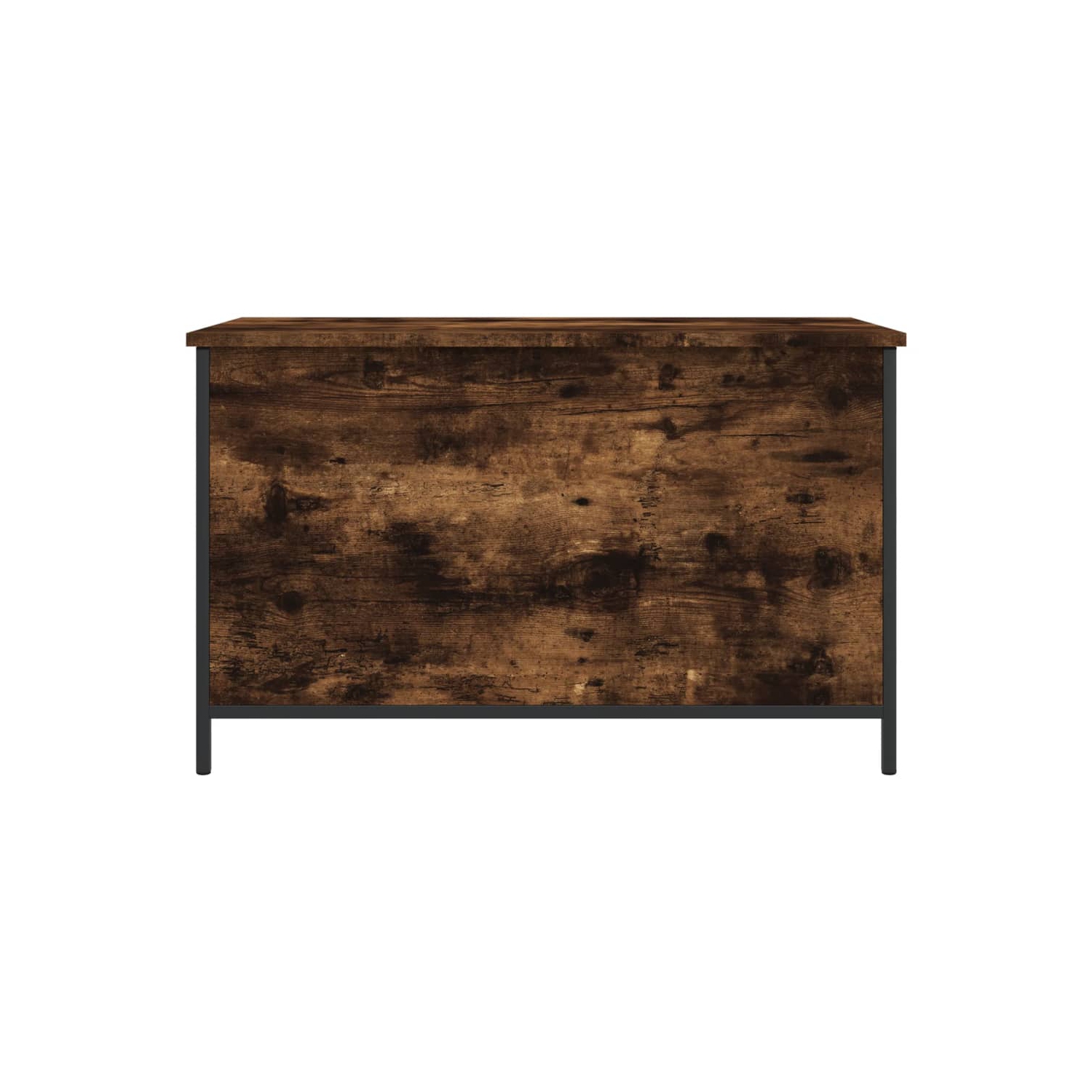 vidaXL Storage Bench Smoked Oak 80x42.5x50 cm Engineered Wood