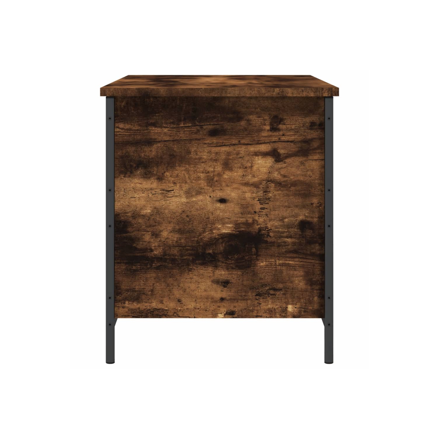 vidaXL Storage Bench Smoked Oak 80x42.5x50 cm Engineered Wood