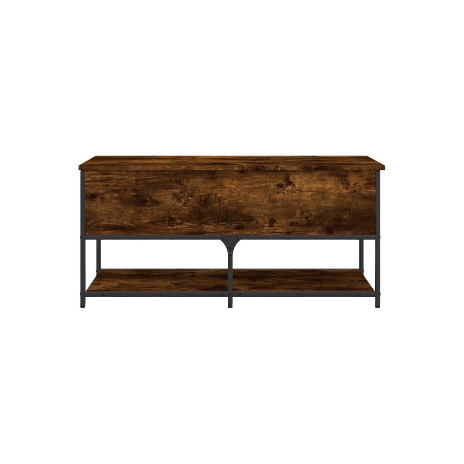 vidaXL Storage Bench Smoked Oak 100x42.5x47 cm Engineered Wood