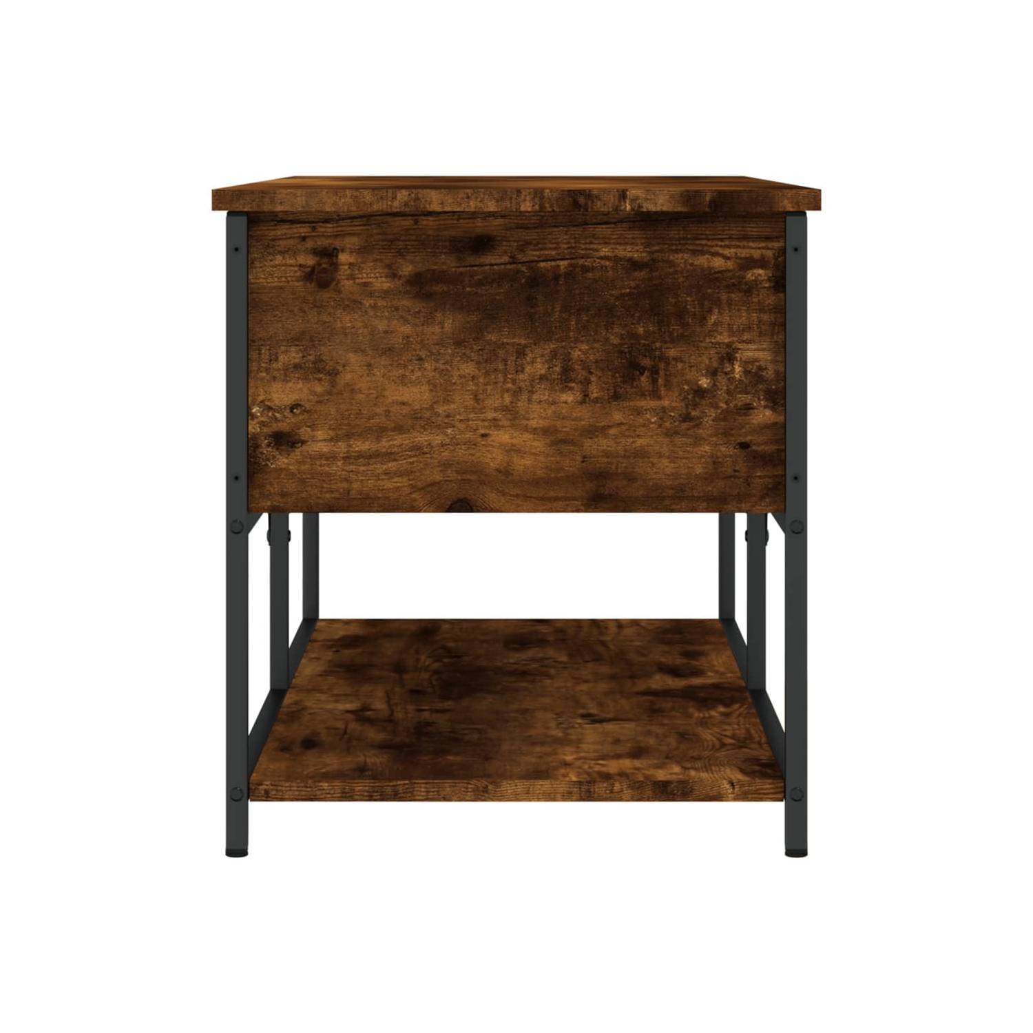 vidaXL Storage Bench Smoked Oak 100x42.5x47 cm Engineered Wood