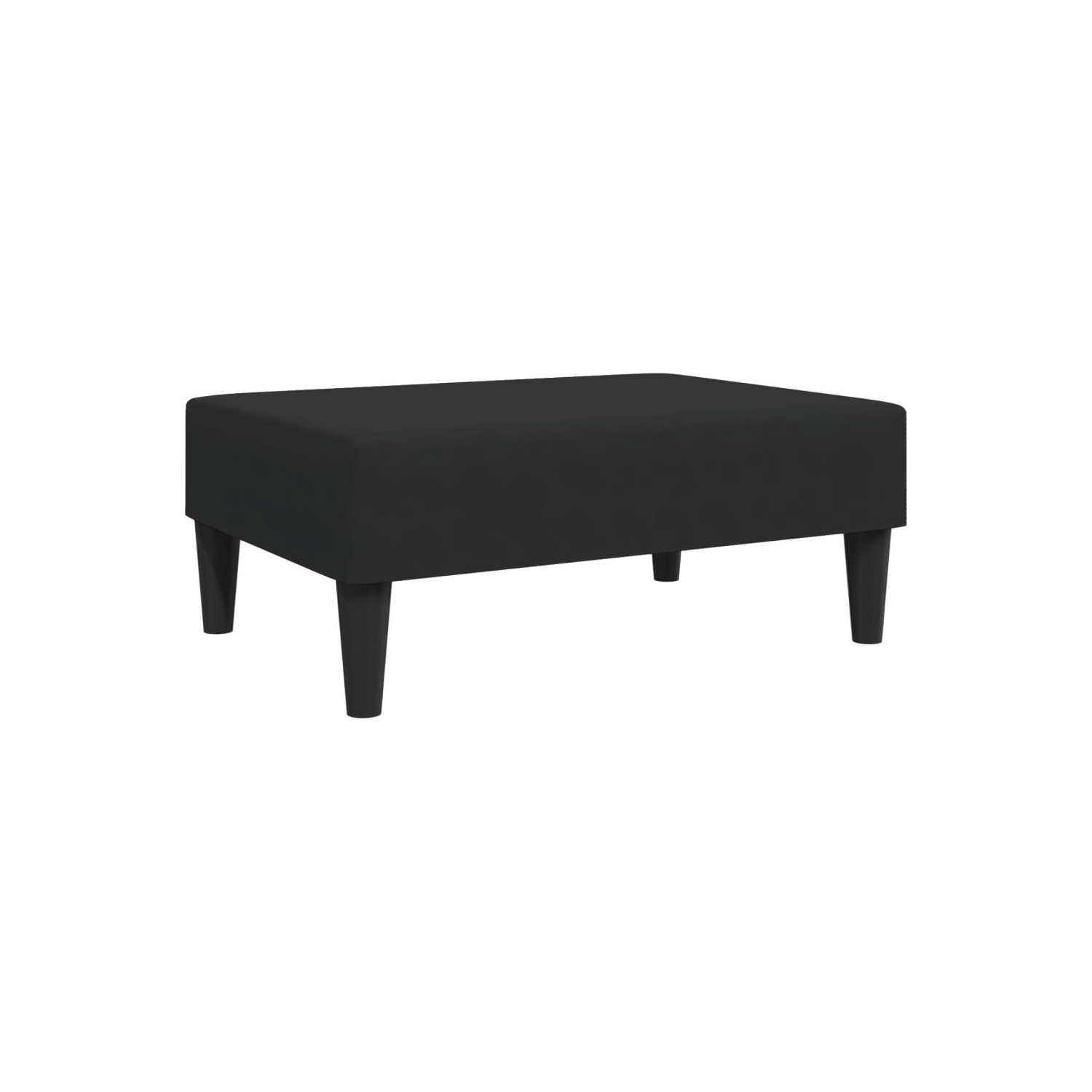 vidaXL Footstool Black 77x55x31 cm Velvet