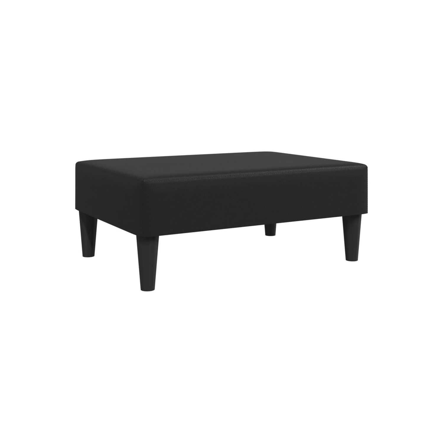 Tabouret en similicuir noir de la collection 31&nbsp;cm de vidaXL - 77 x 55 po