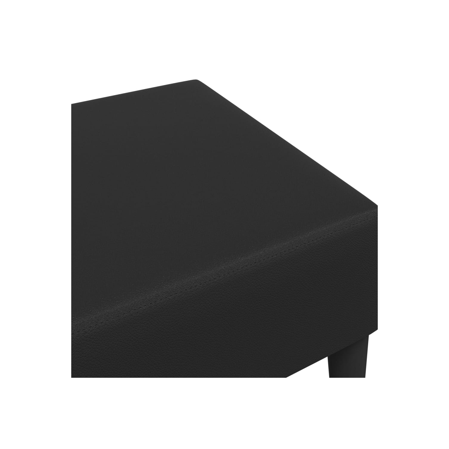 Tabouret en similicuir noir de la collection 31&nbsp;cm de vidaXL - 77 x 55 po