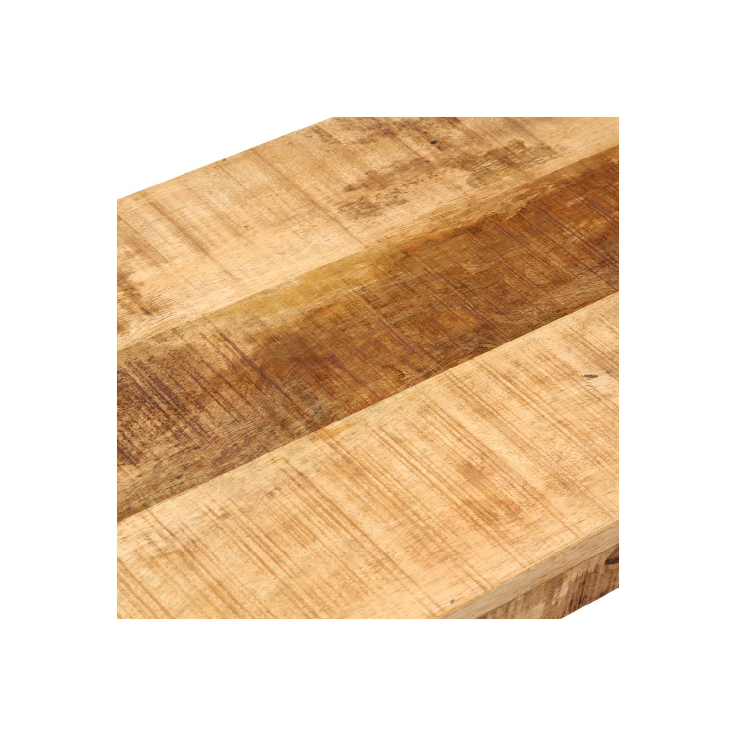 Banc de rangement en bois de manguier massif et en acier 110 cm de vidaXL