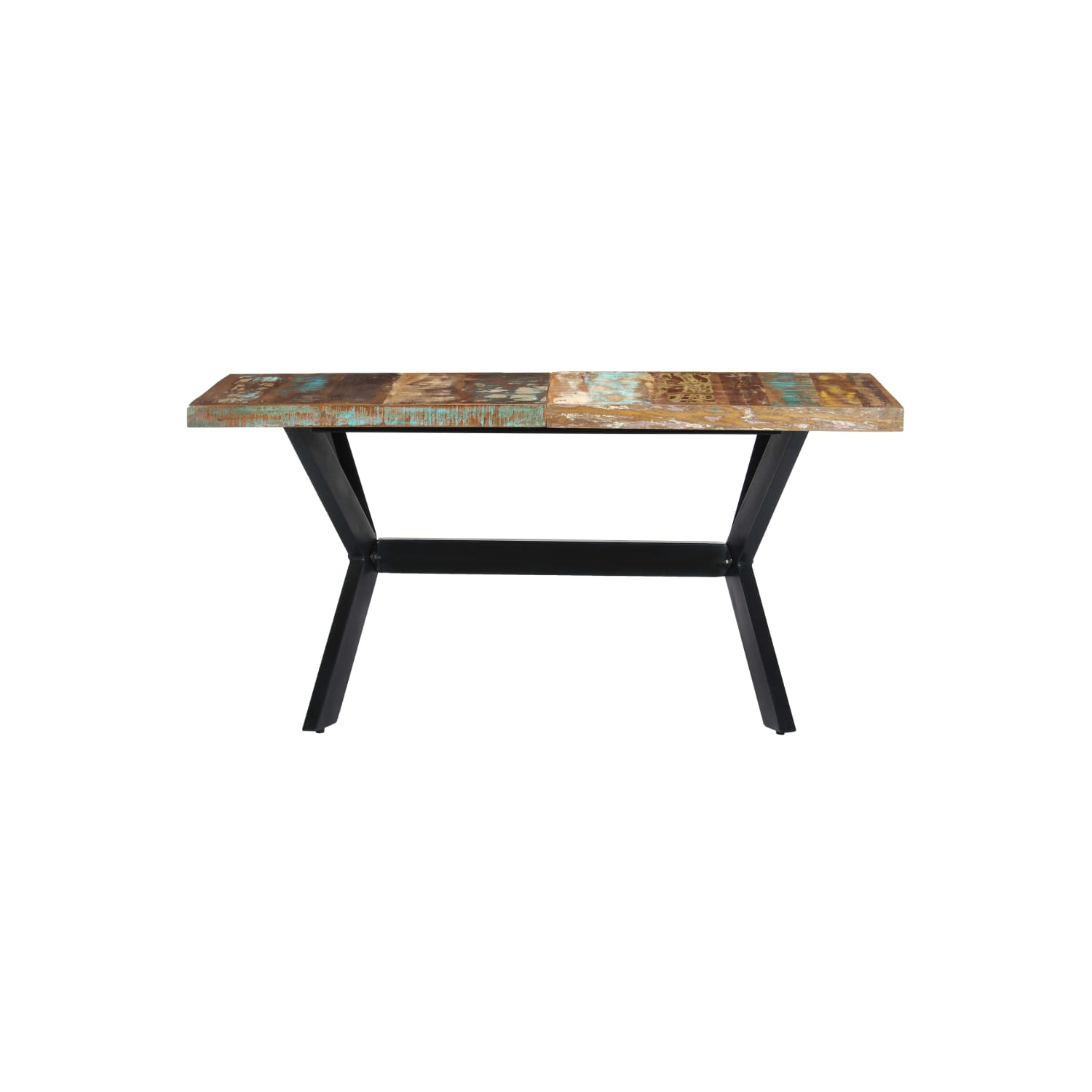 vidaXL Dining Table 55.1"x27.6"x29.5" Solid Reclaimed Wood