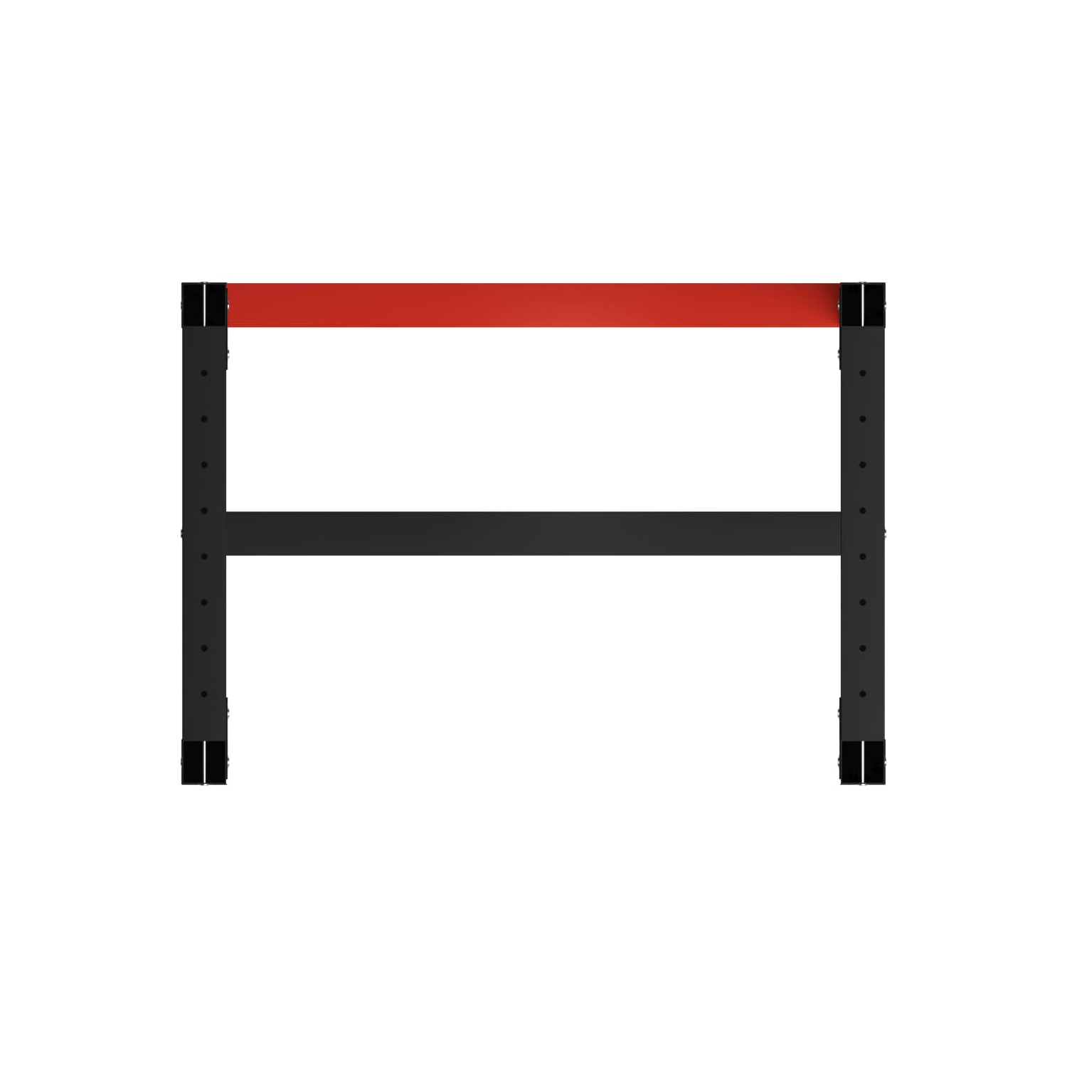 vidaXL Work Bench Frame Metal 80x57x79 cm Black and Red
