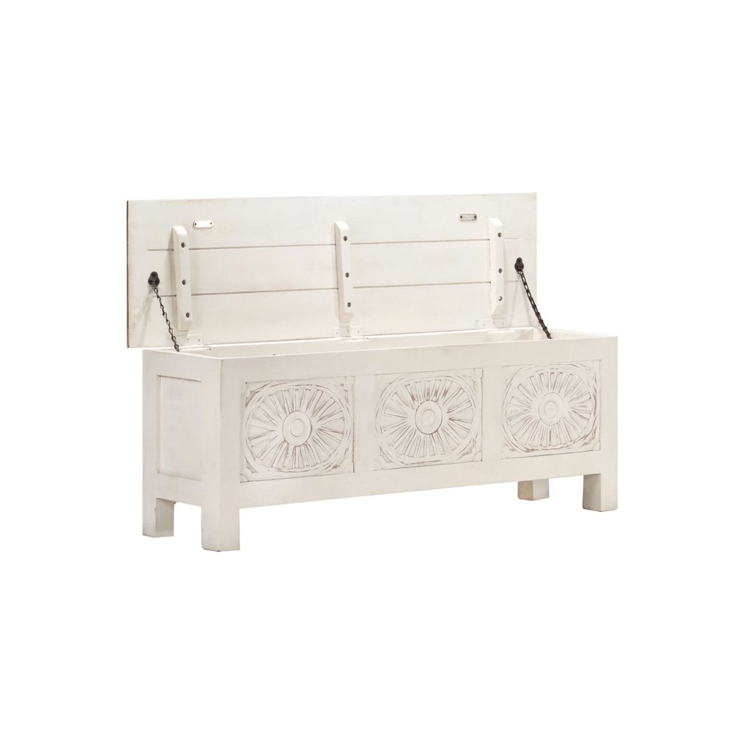 Boîte de rangement vidaXL 110 x 30 x 30 40&nbsp;cm en bois d'acacia massif