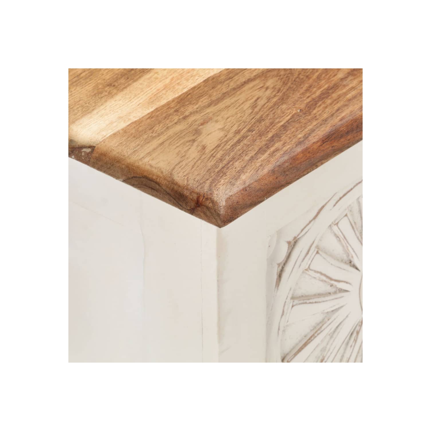 Boîte de rangement vidaXL 110 x 30 x 30 40&nbsp;cm en bois d'acacia massif