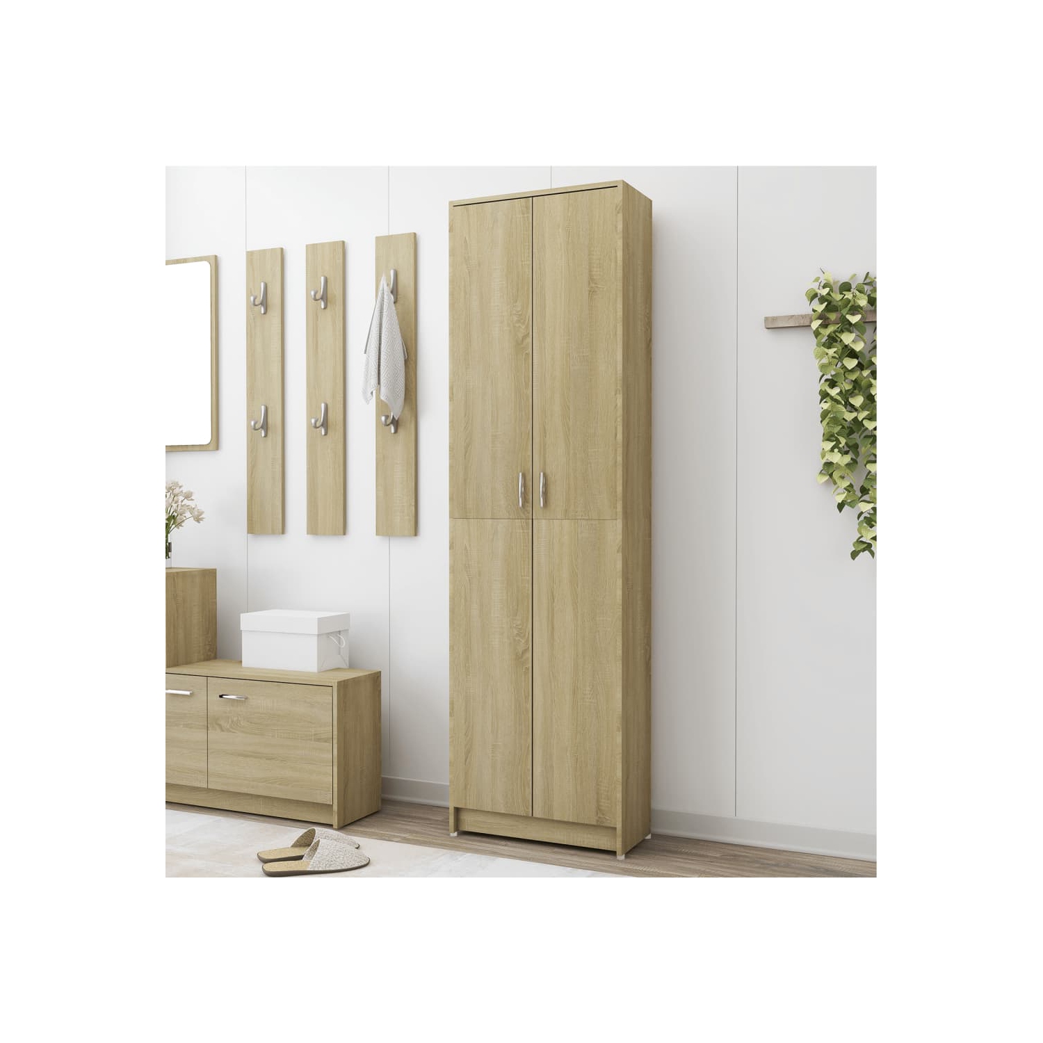vidaXL Hallway Wardrobe Sonoma Oak 55x25x189 cm Engineered Wood