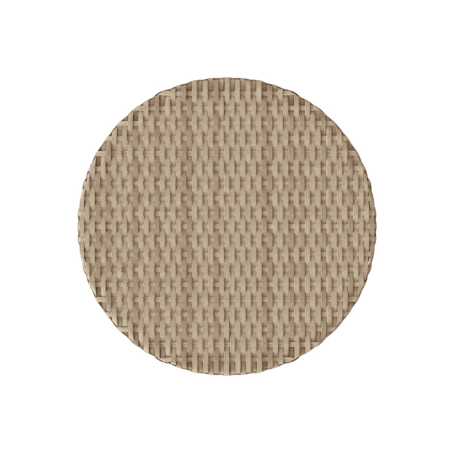 vidaXL 3 Piece Bistro Set with Cushions Beige Poly Rattan