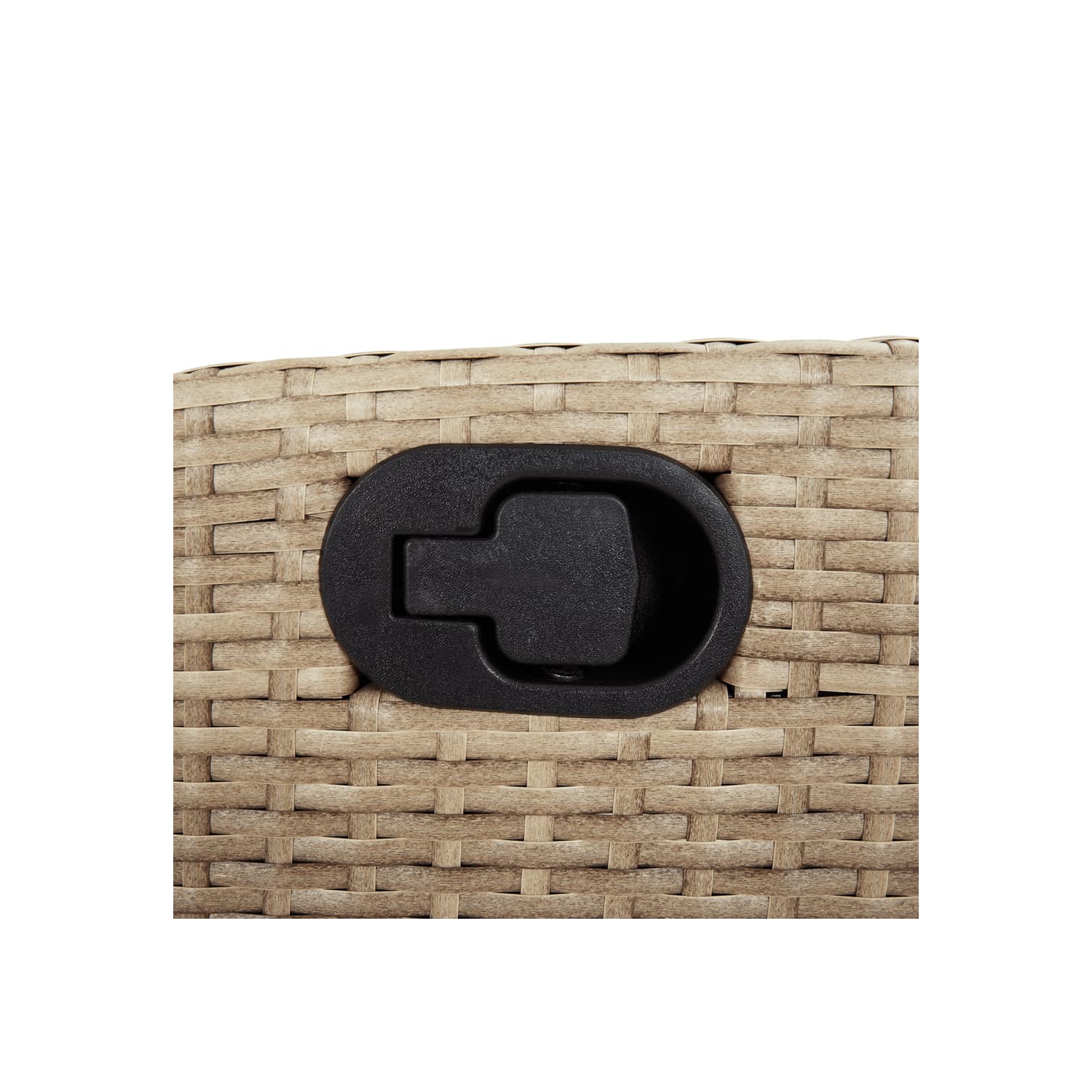 vidaXL 3 Piece Bistro Set with Cushions Beige Poly Rattan