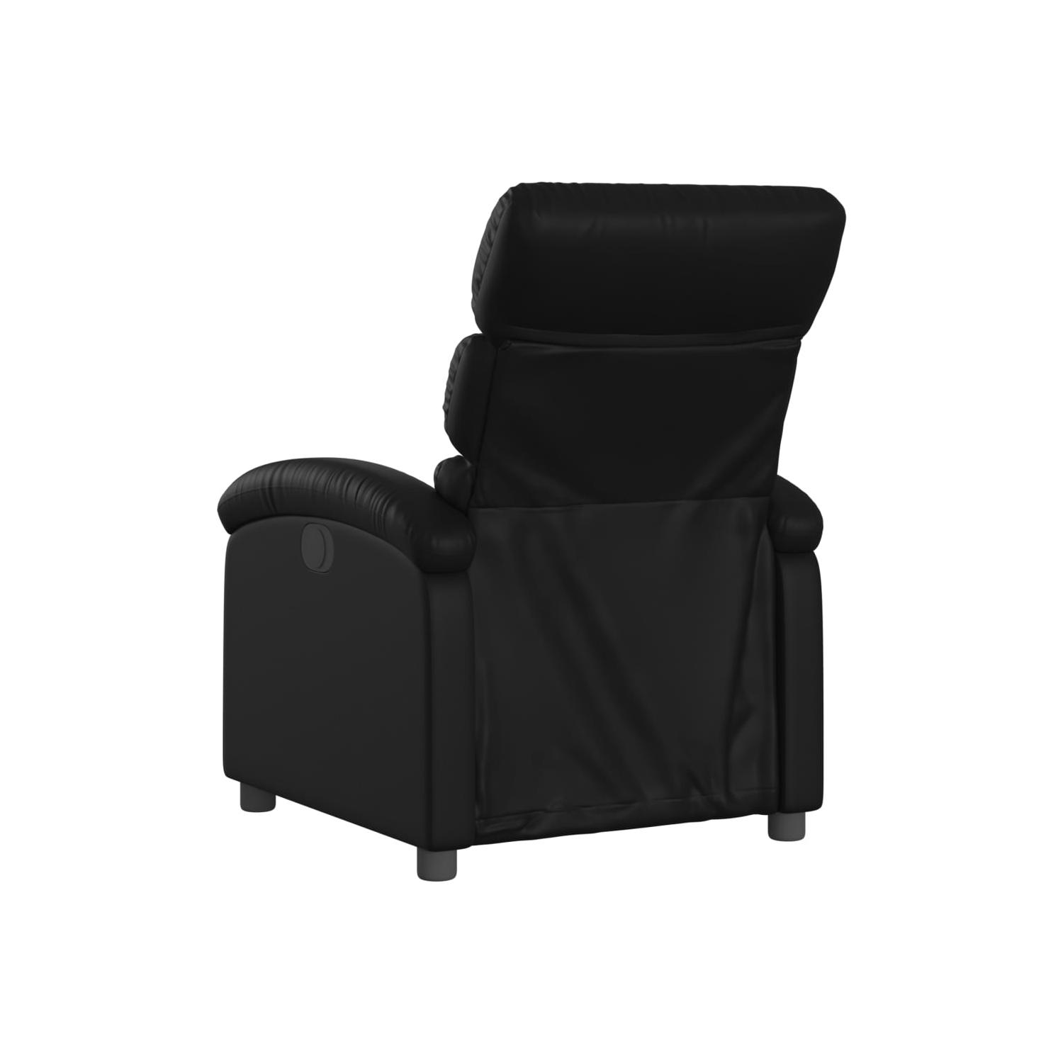 vidaXL Recliner Chair Black Faux Leather