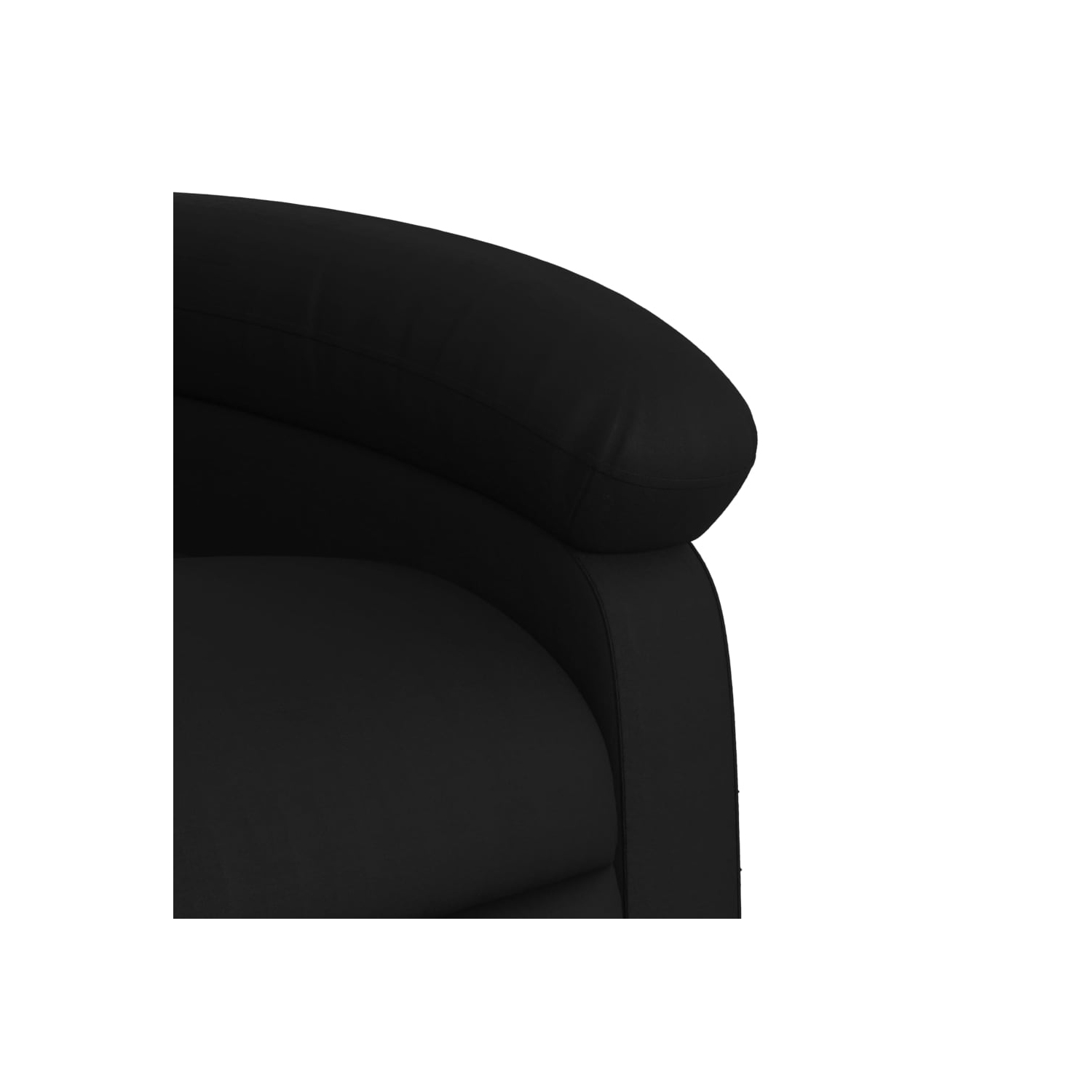 vidaXL Recliner Chair Black Faux Leather