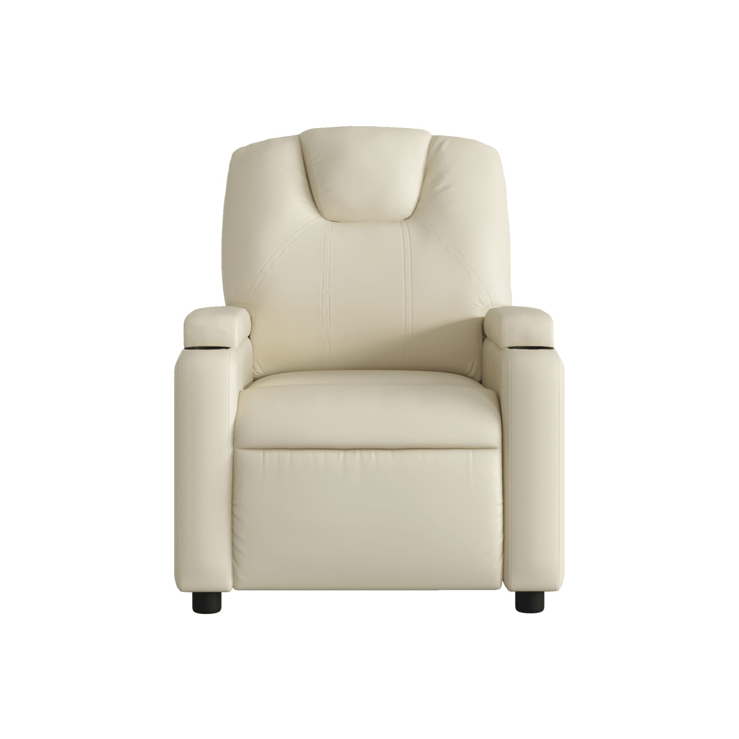 vidaXL Recliner Chair Cream Faux Leather