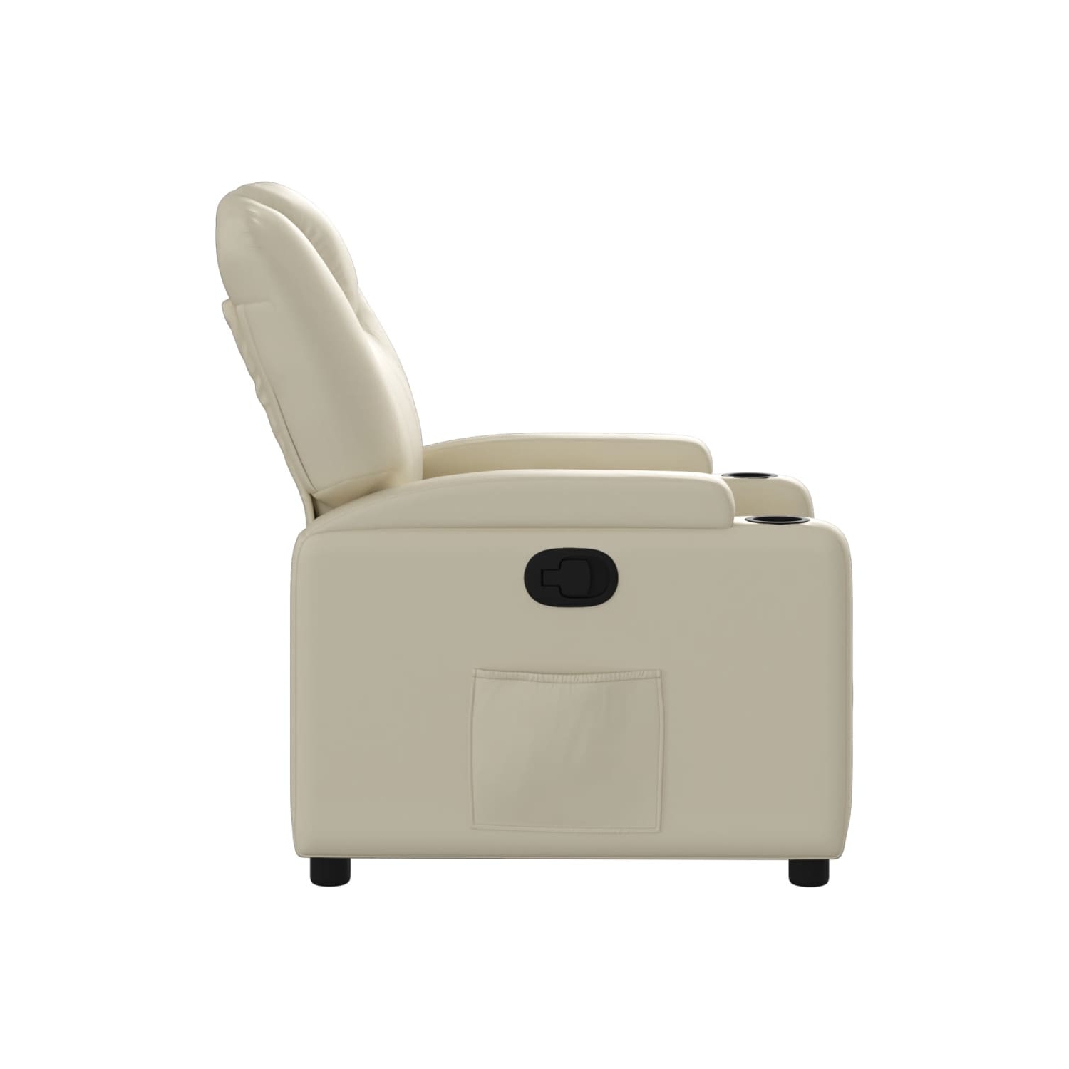 vidaXL Recliner Chair Cream Faux Leather