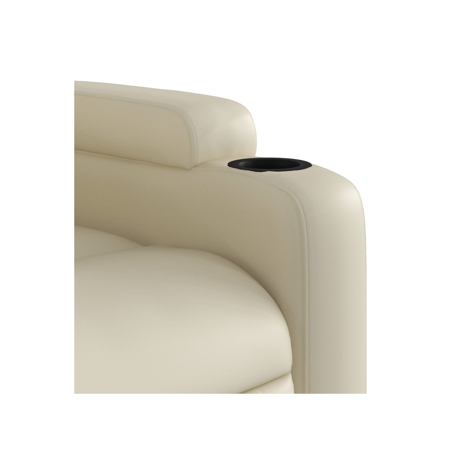 vidaXL Recliner Chair Cream Faux Leather