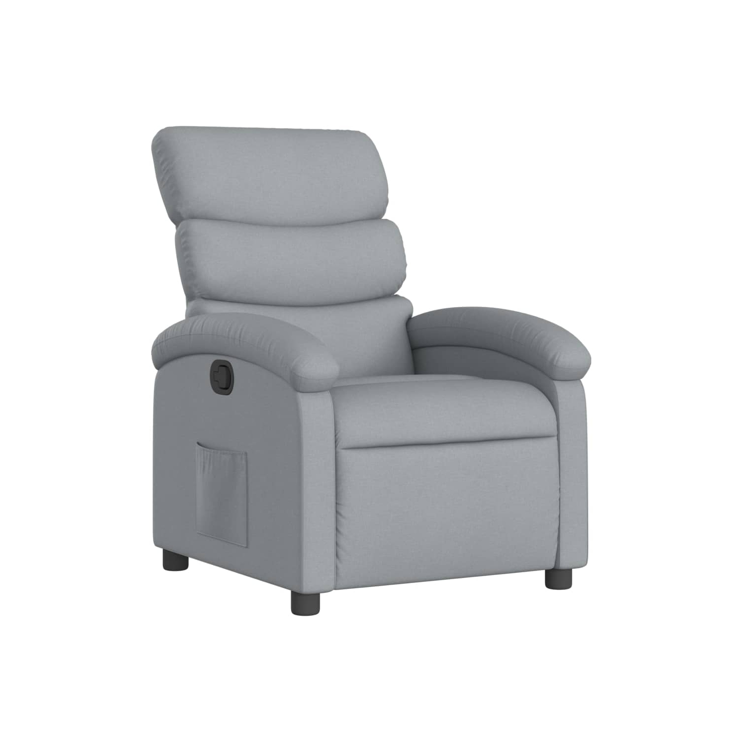 vidaXL Recliner Chair Light Grey Fabric