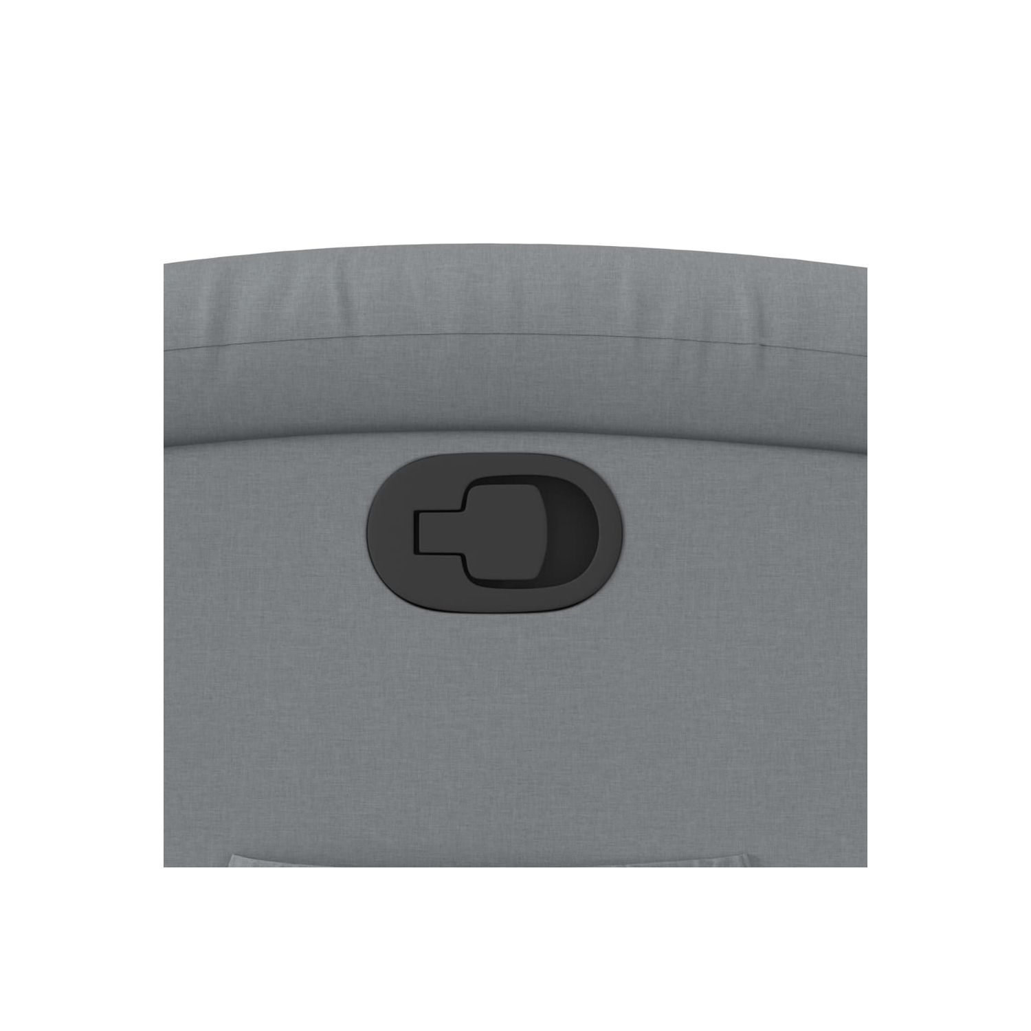 vidaXL Recliner Chair Light Grey Fabric