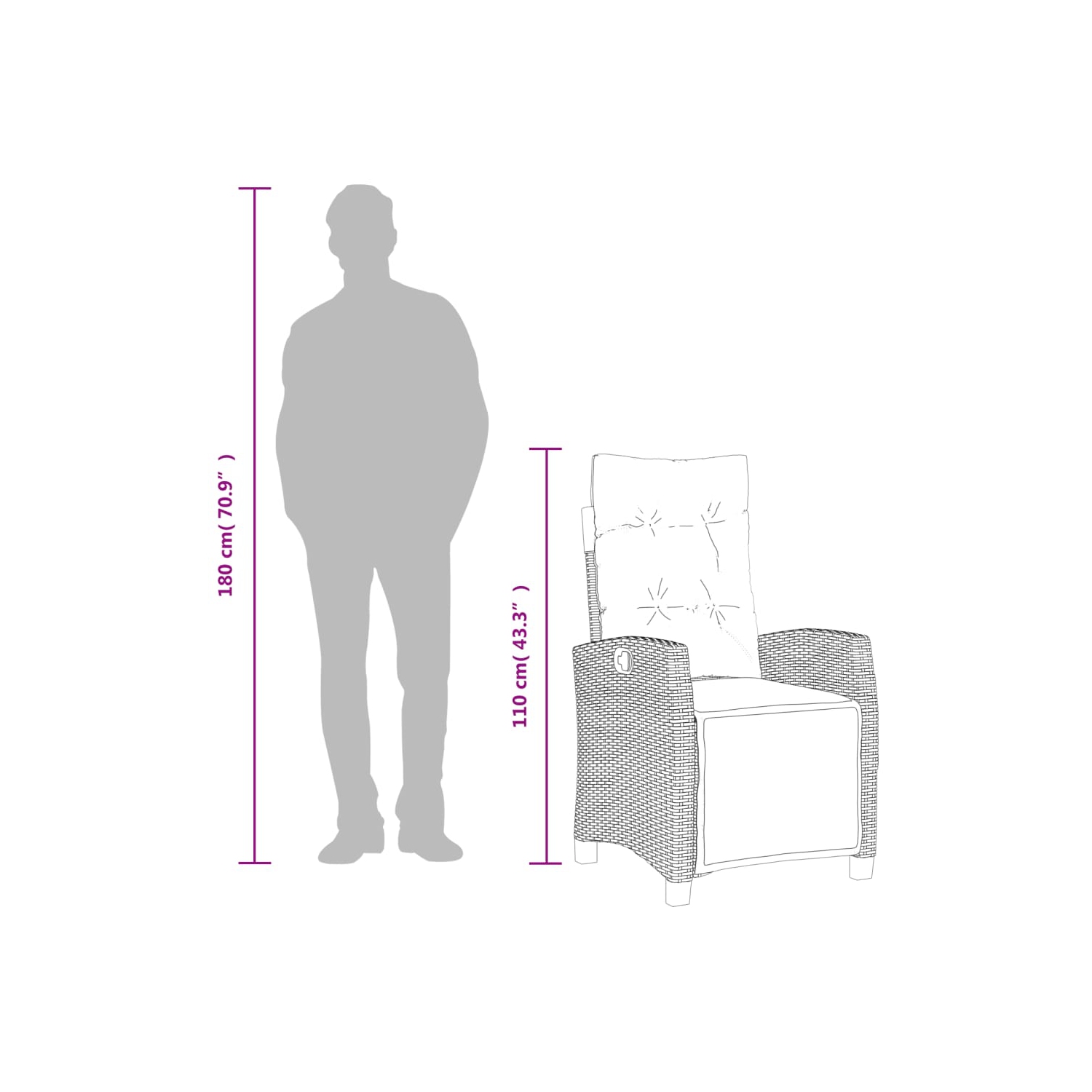 vidaXL 5 Piece Garden Dining Set with Cushions Black Poly Rattan