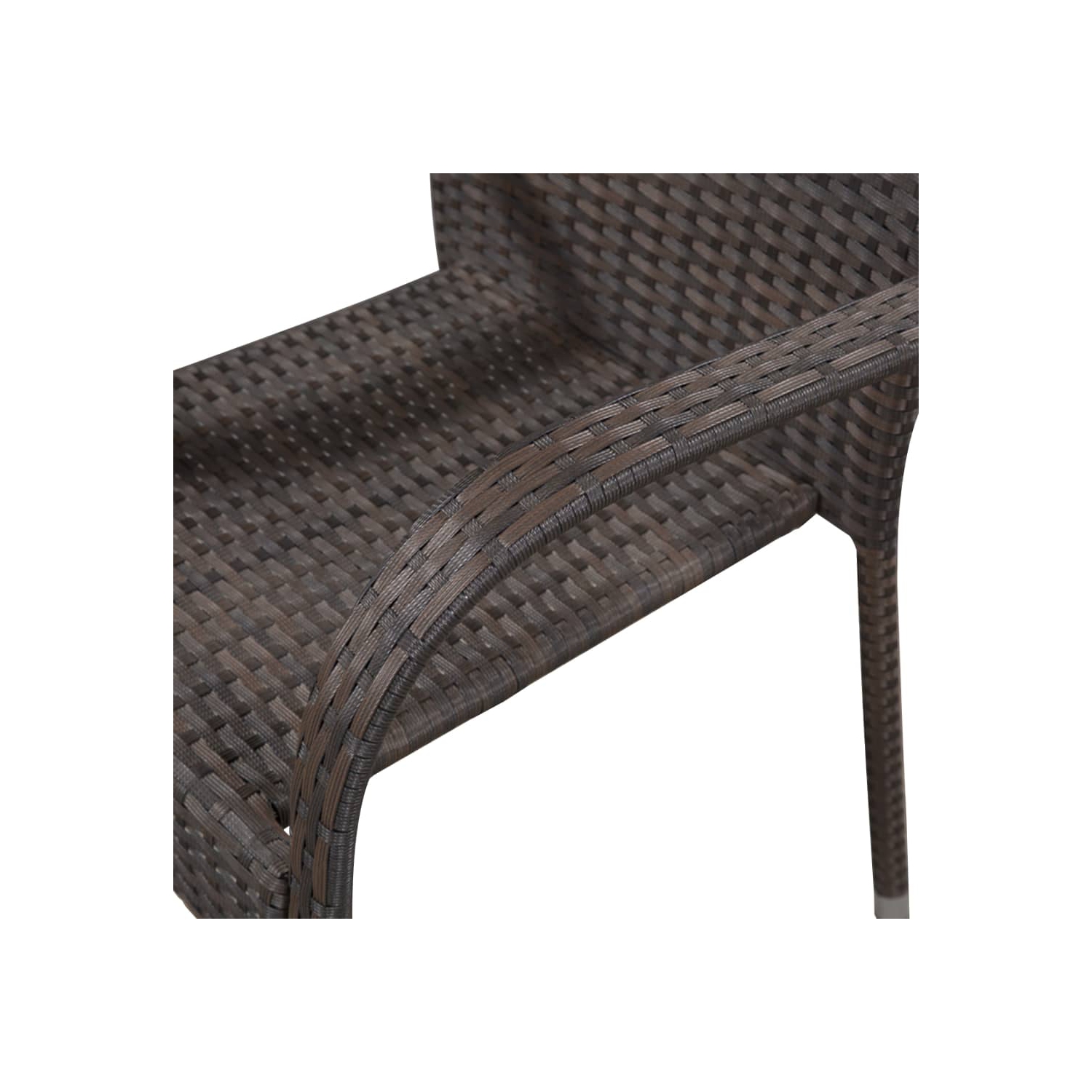 vidaXL 7 Piece Garden Dining Set Brown