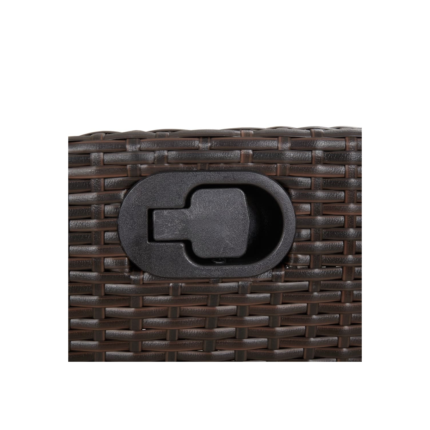 vidaXL 3 Piece Bistro Set with Cushions Brown Poly Rattan