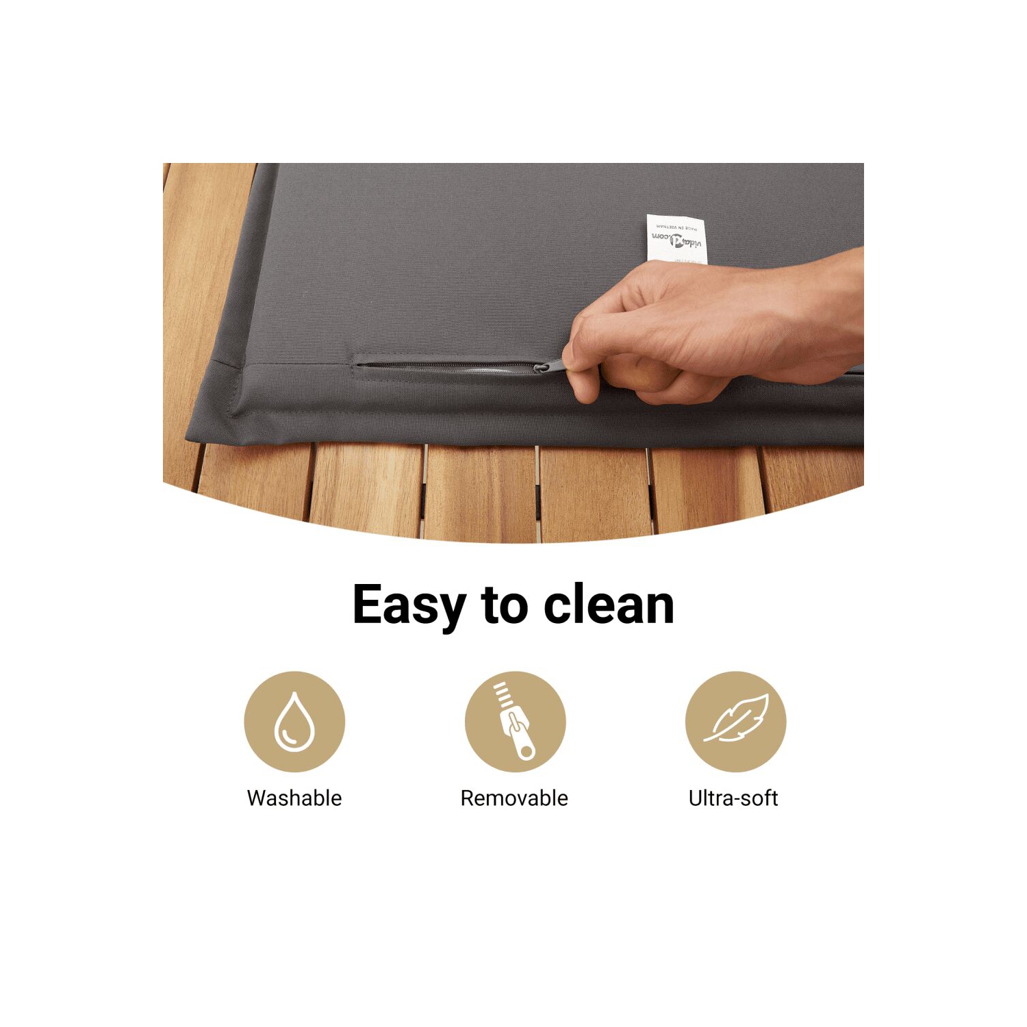 vidaXL 5 Piece Garden Dining Set with Cushions Grey Poly Rattan