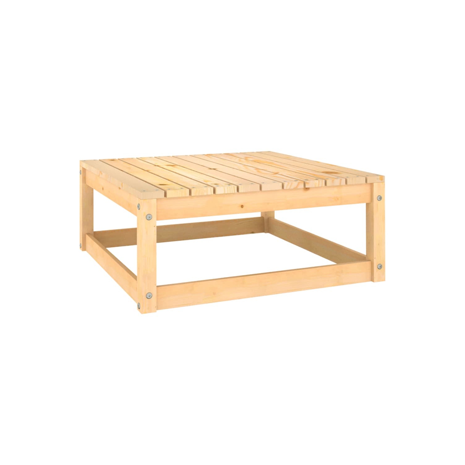 Ensemble de salon de jardin de 3 pièces avec coussins, pin massif