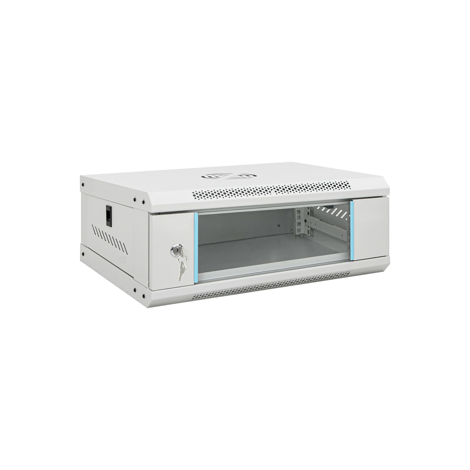 vidaXL 4U Wall Mounted Network Cabinet 19" IP20 53x40x21 cm