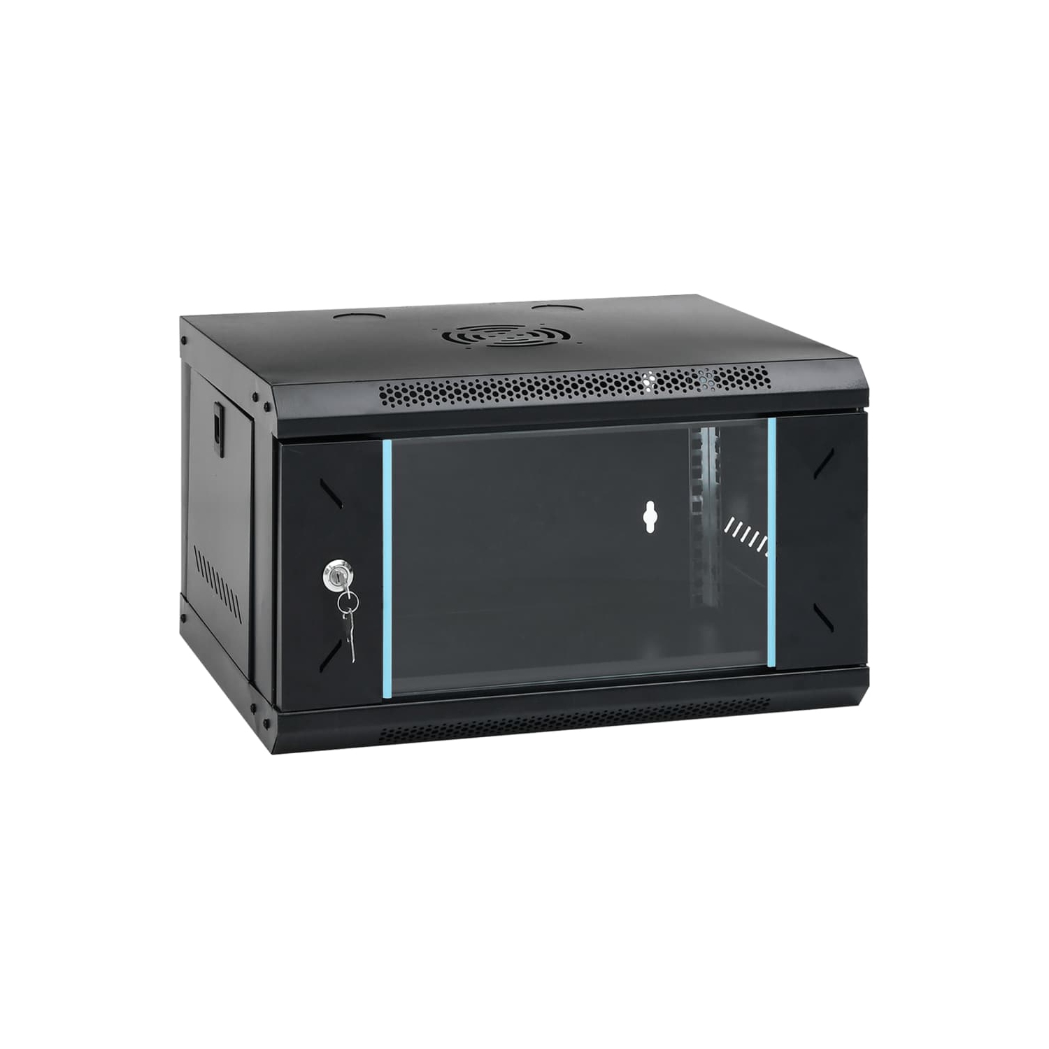 vidaXL 6U Wall Mounted Network Cabinet 19" IP20 53x40x30 cm