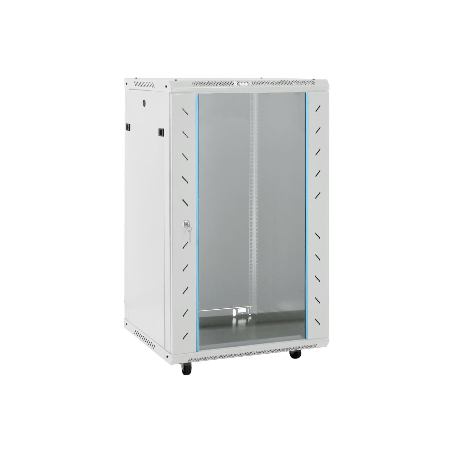 Armoire réseau 18U de vidaXL avec pieds pivotants 19 po IP20 60x60 100&nbsp;cm