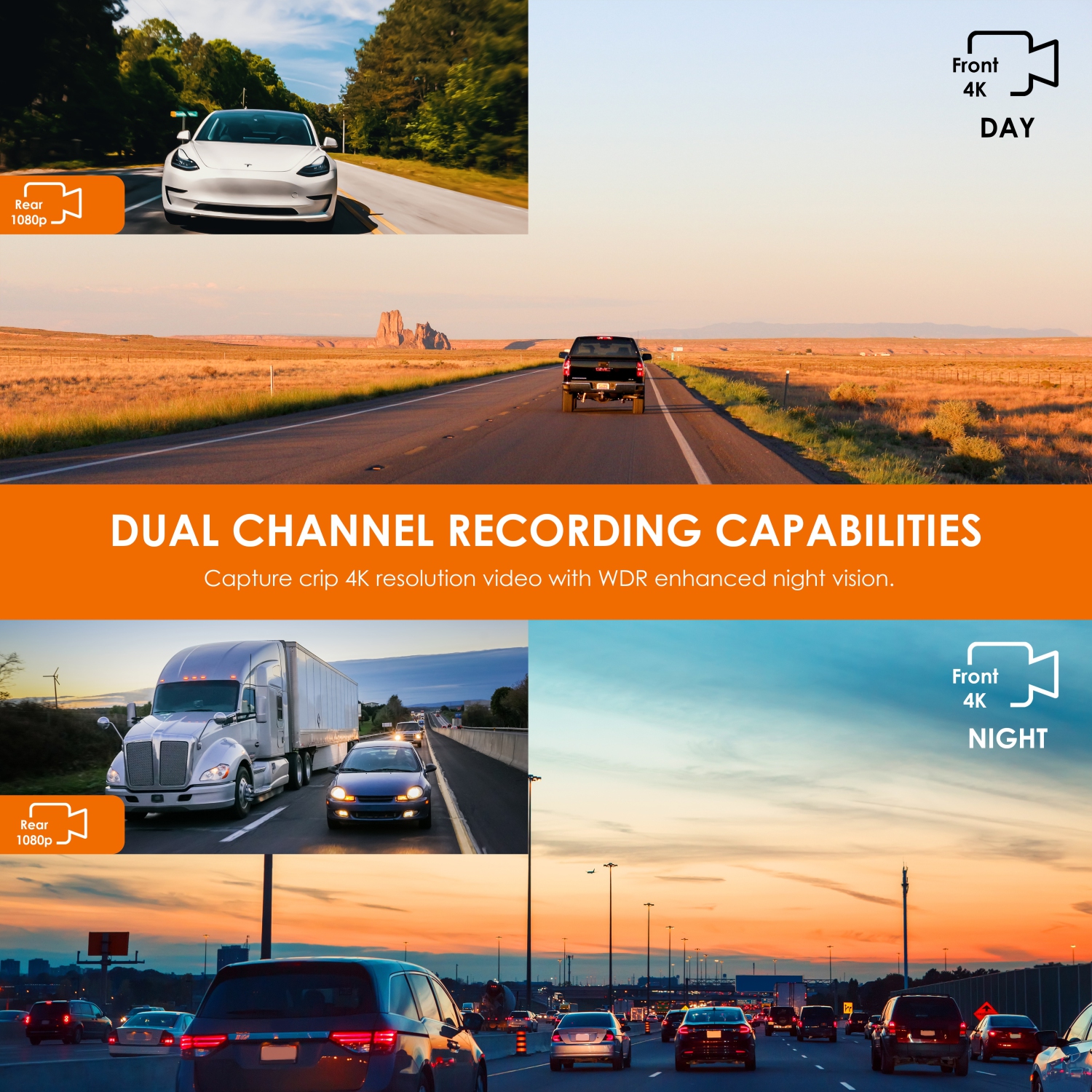 Rexing CPDuo Pro Multimedia Receiver W/ Built-In Dual Dash Cam System