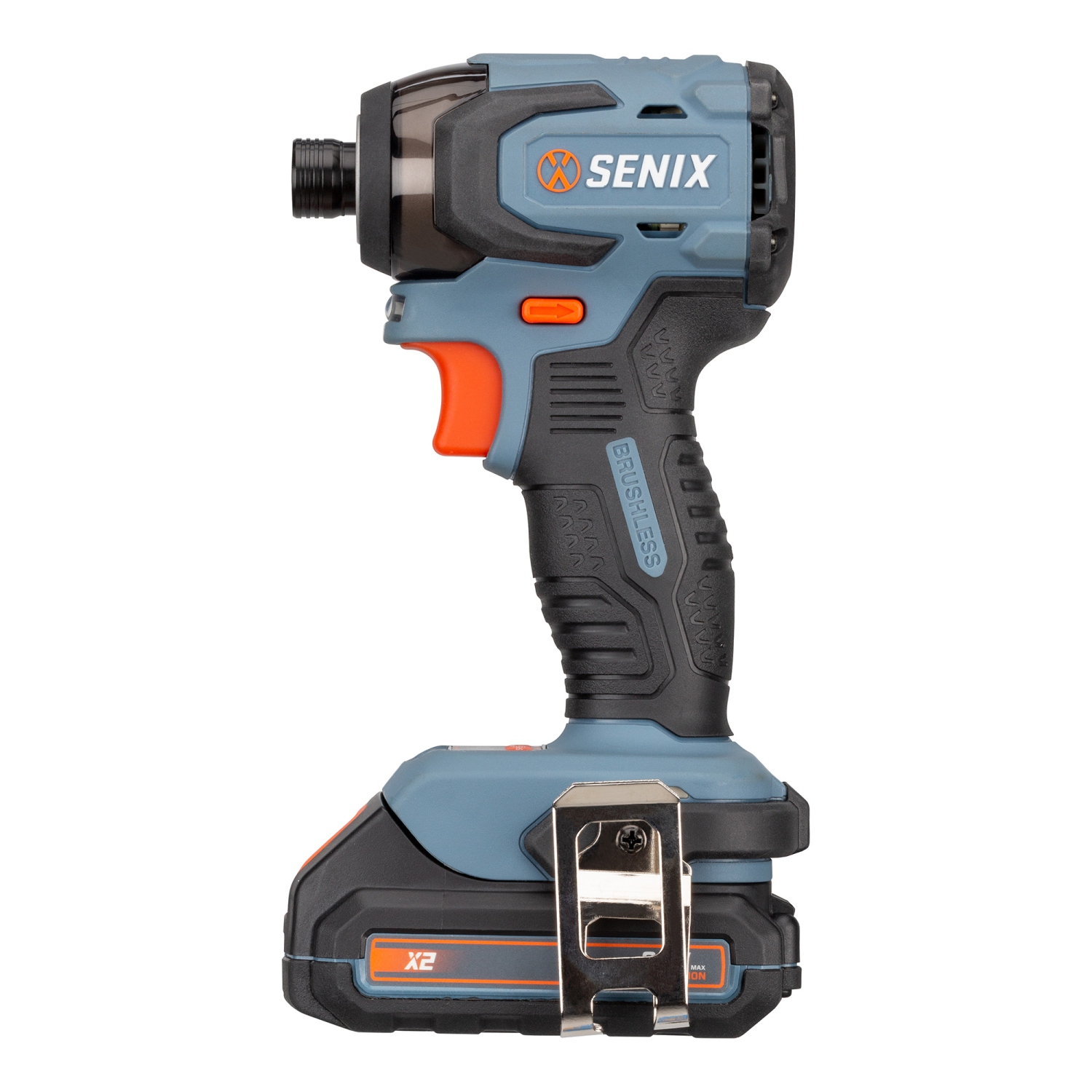 SENIX X2 20V Max* Cordless Power Tool Set — 1/2-Inch Drill/Driver & 1/4-Inch Impact Driver, Includes 2.0 Ah Batteries & Charger (S2K2B2-01)